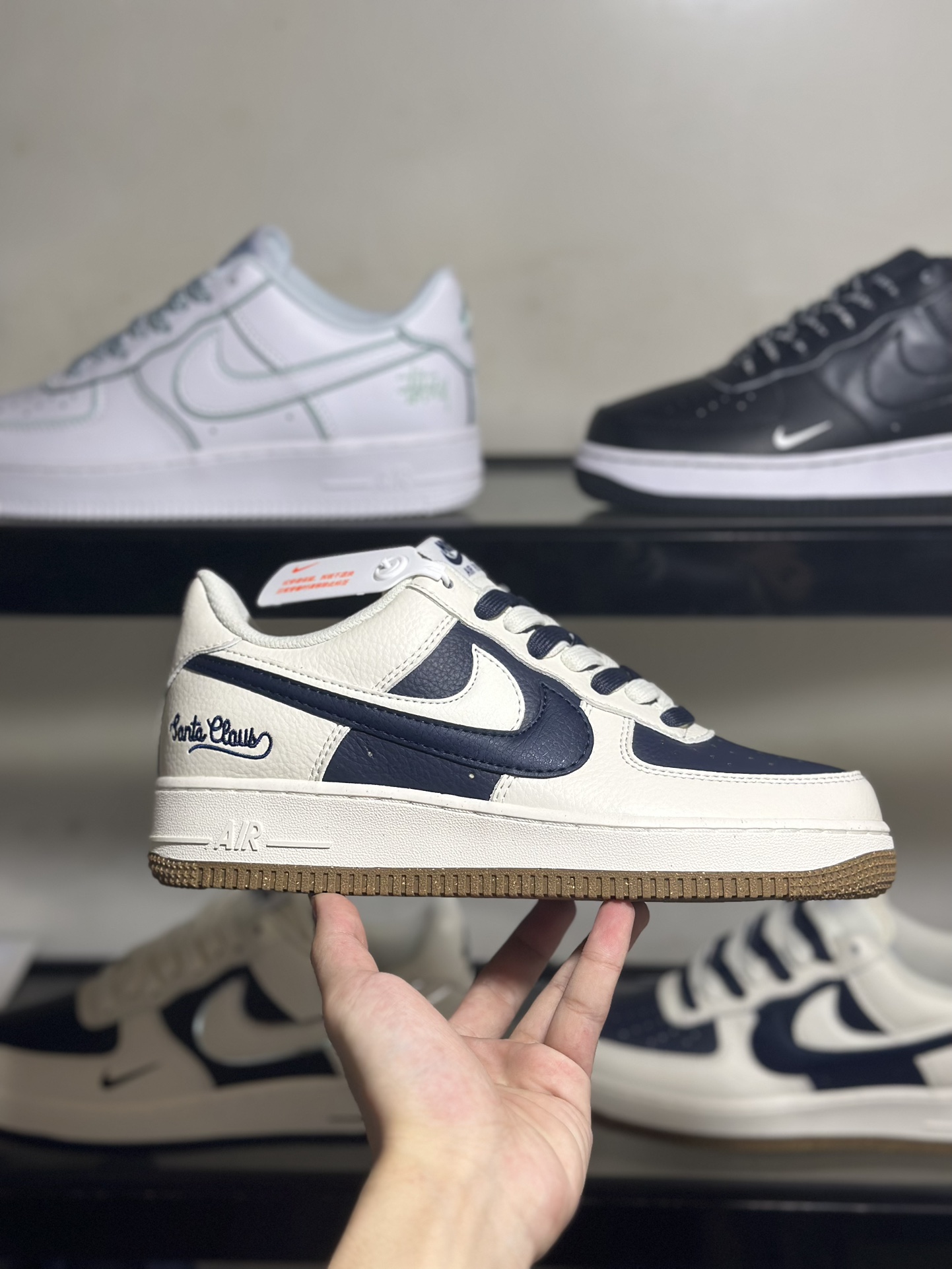 NikeAirForce1Low米白