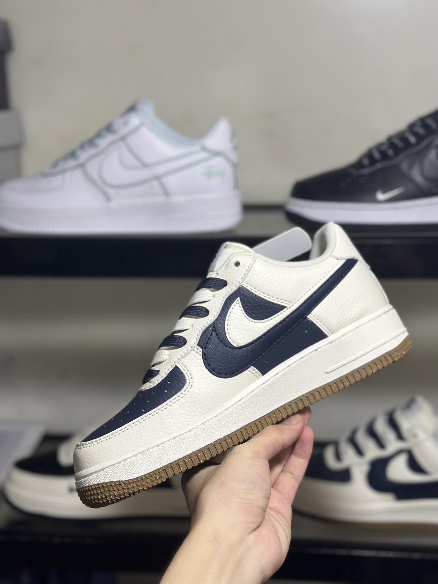 NikeAirForce1Low米白