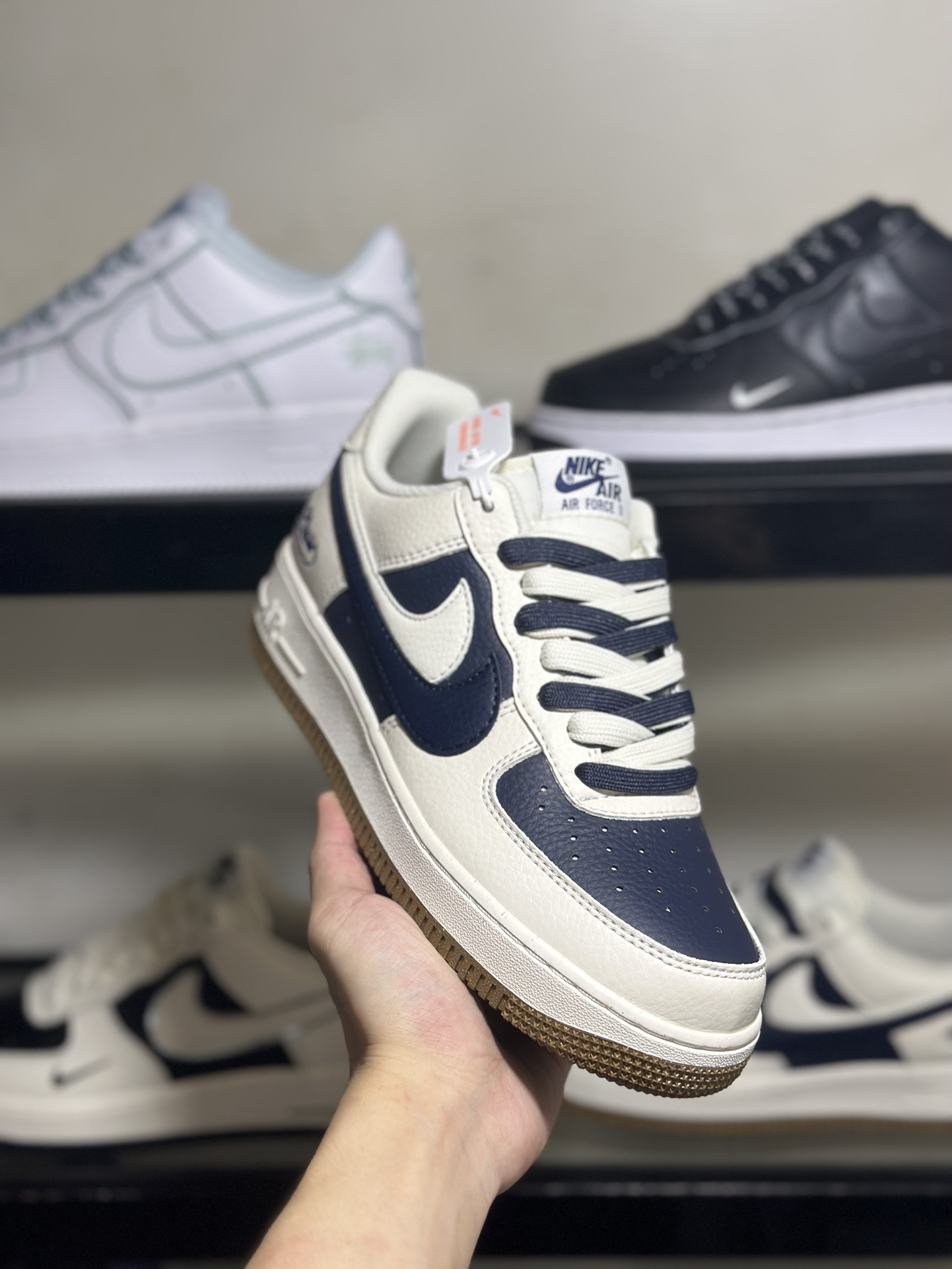 NikeAirForce1Low米白