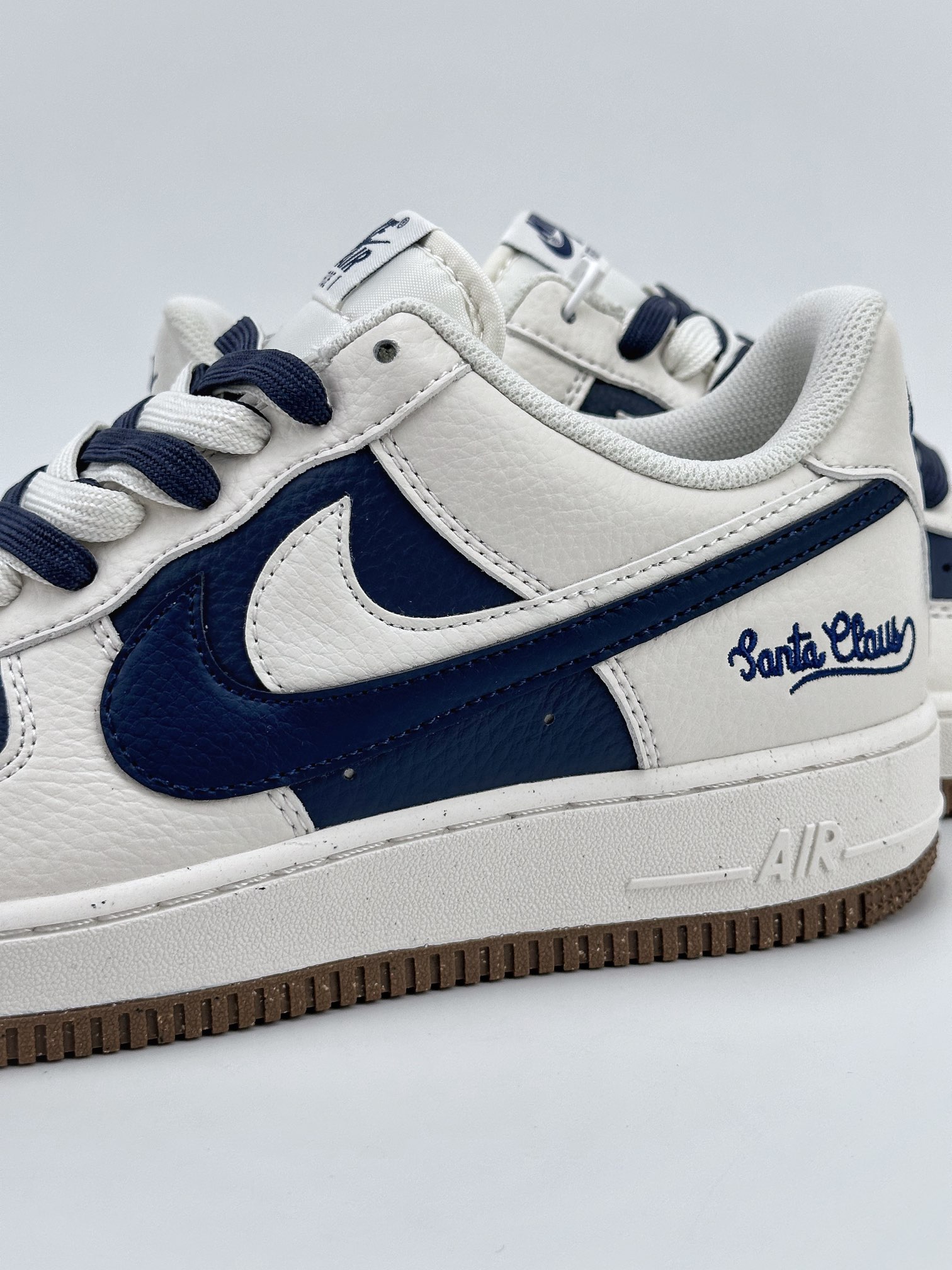 Nike Air Force 1 Low 07 Dark Blue Beige Double Hook CC2569-066