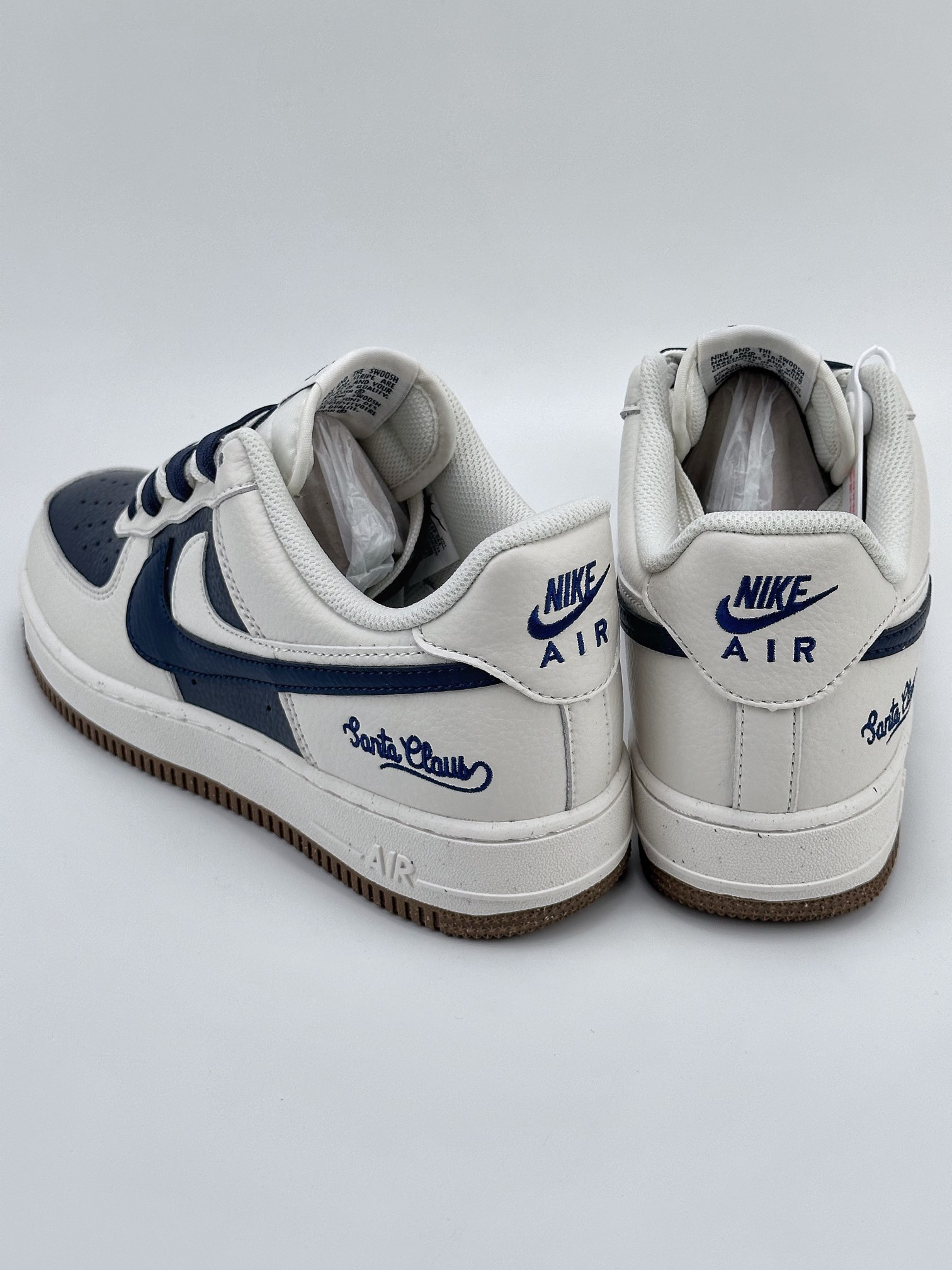 Nike Air Force 1 Low 07 Dark Blue Beige Double Hook CC2569-066