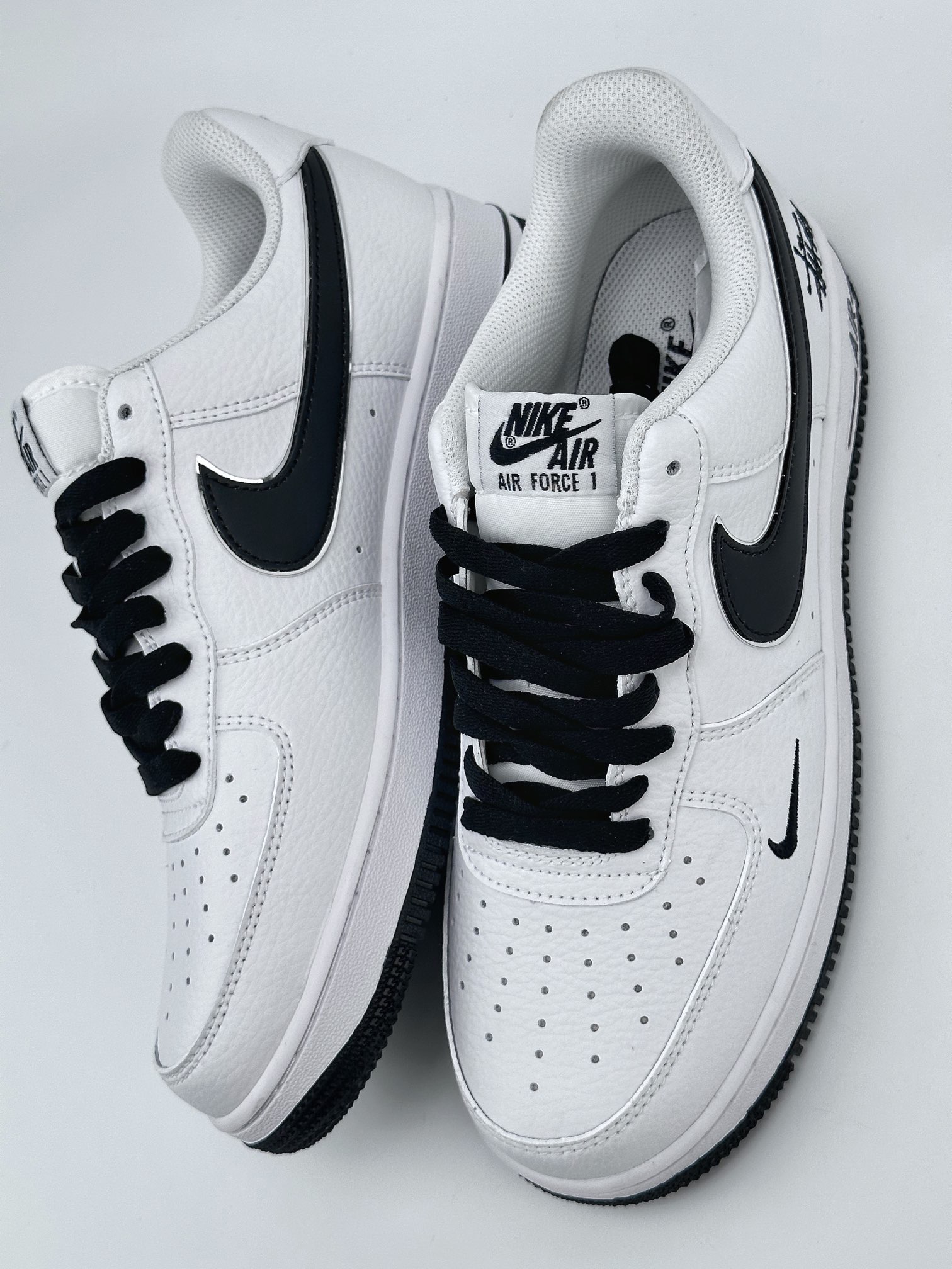 Nike Air Force 1 Low 07 Signature Black and White CW2288-111