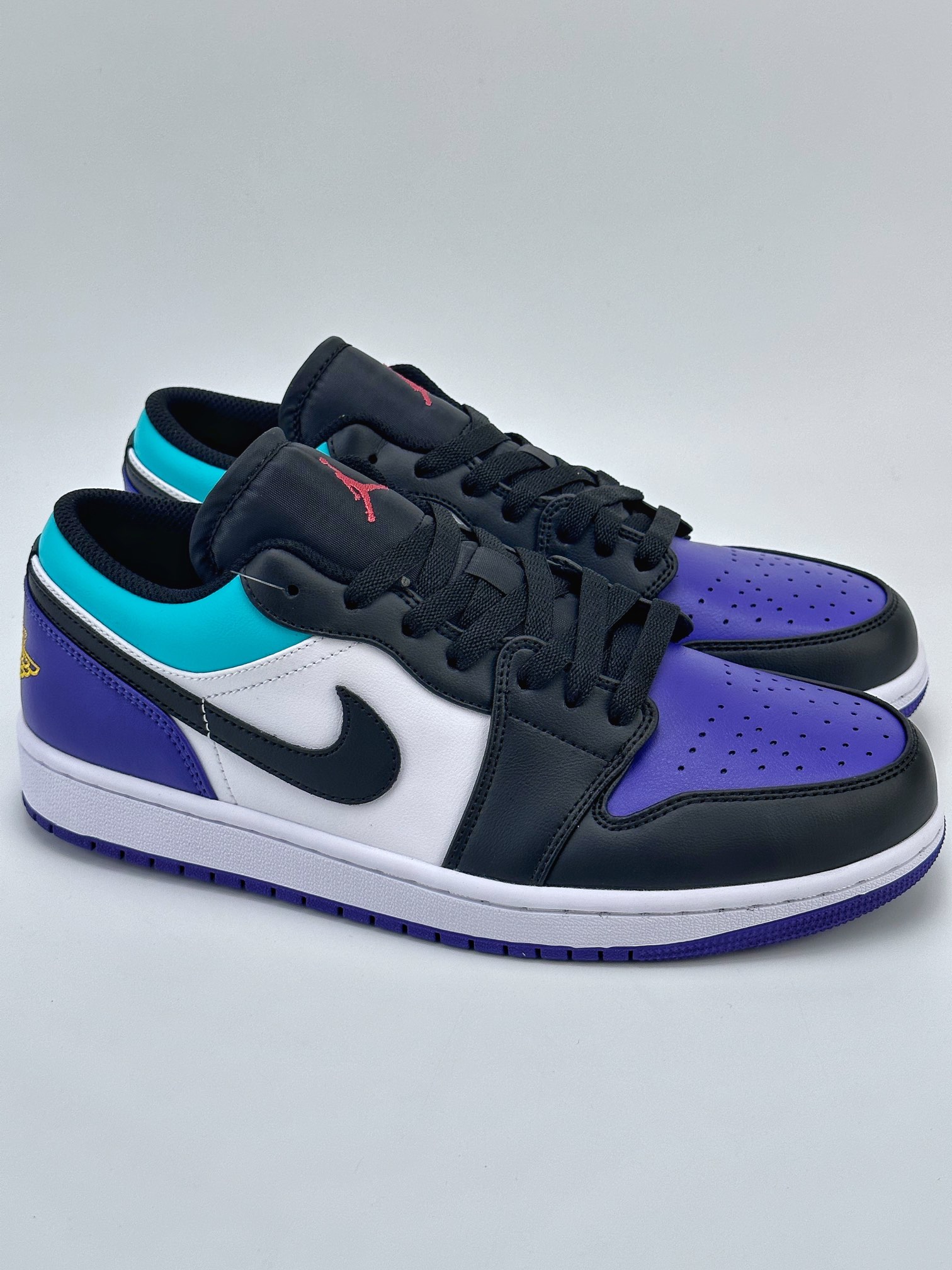 Air Jordan 1 Low White Black Purple 553558-154