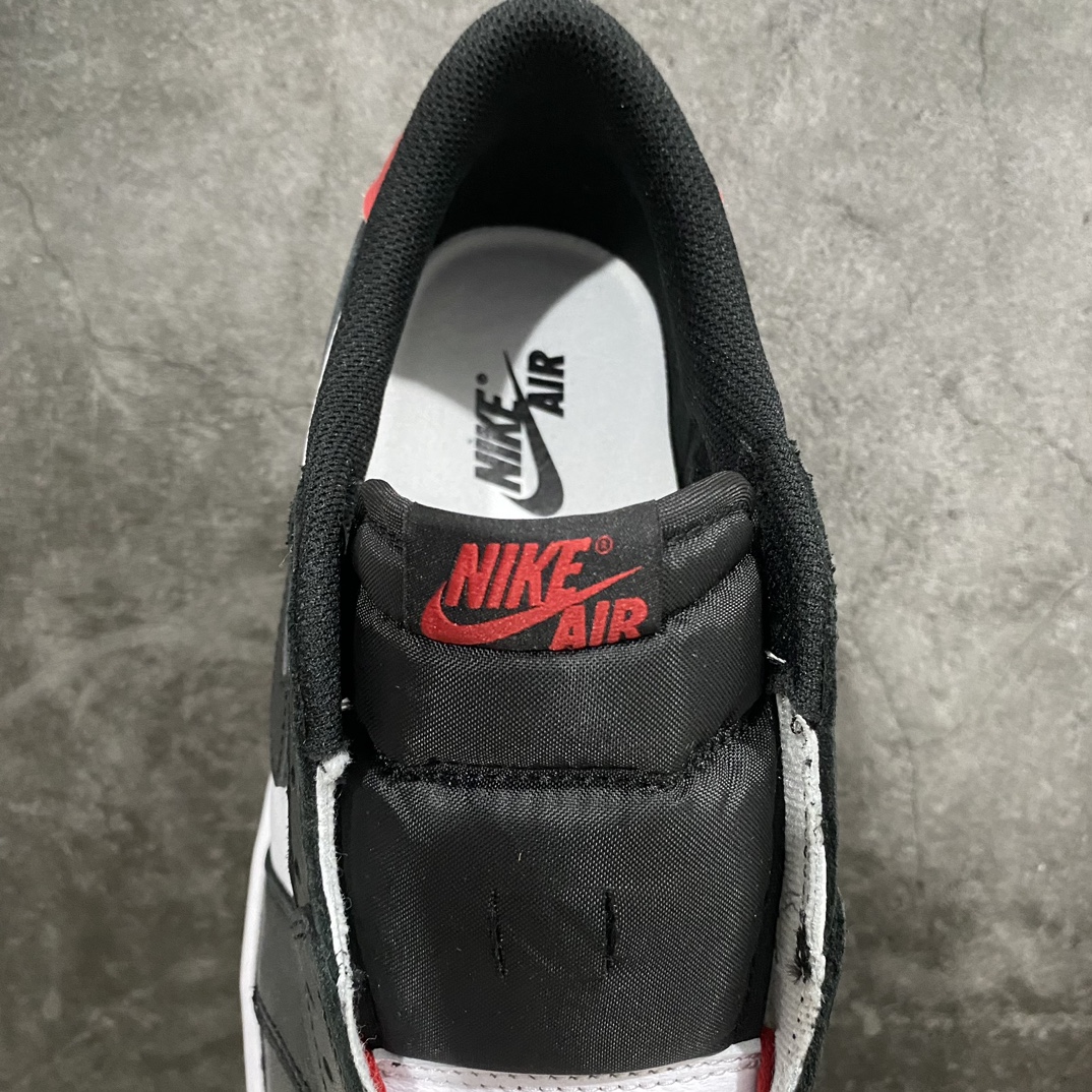 [OG version] Air Jordan 1 Low ”Black Toe” AJ1 Jordan 1 new black toe culture casual sports shoes CZ0790-106