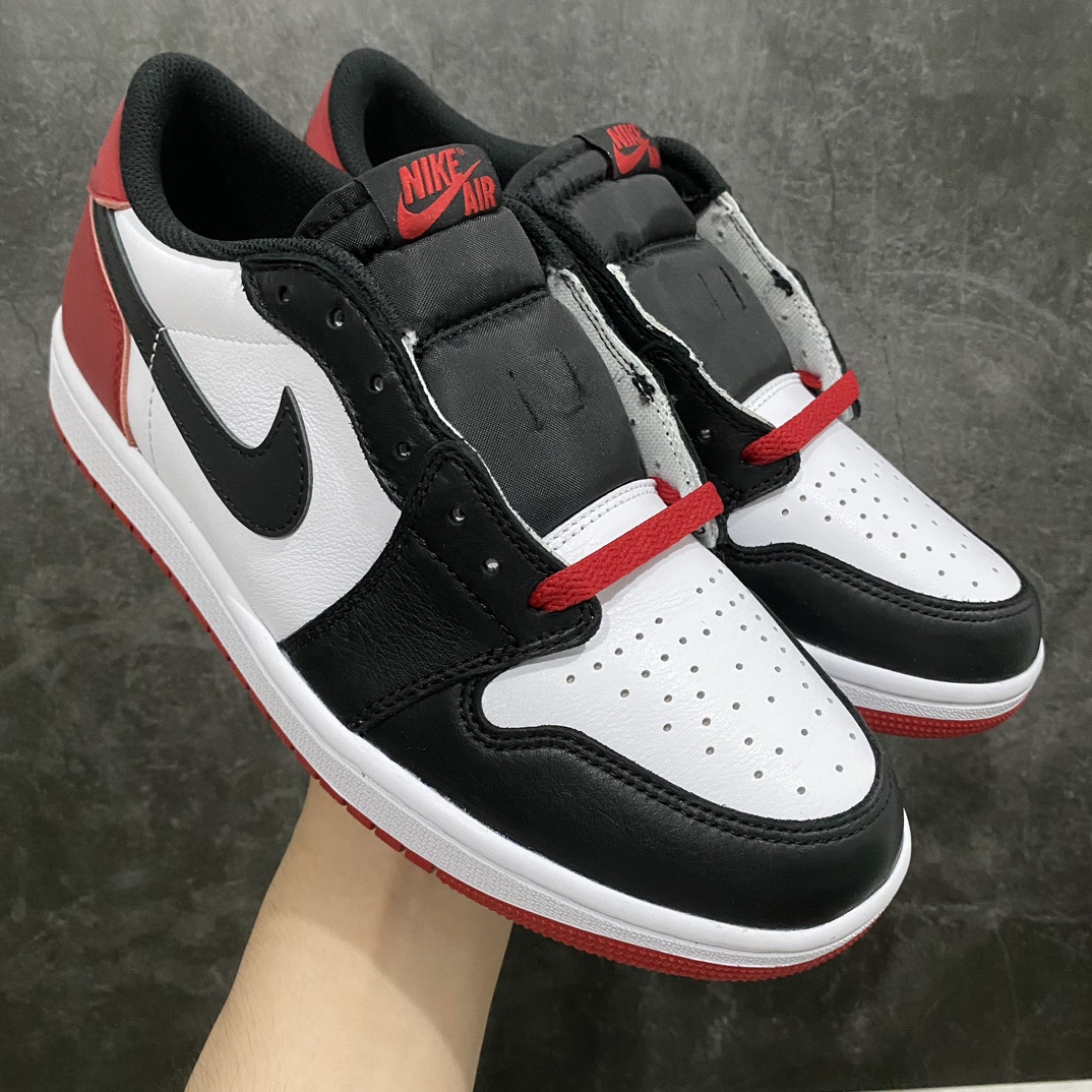 【OG版】Air Jordan 1 Low \”Black Toe\” AJ1 乔1全新黑脚趾 文化休闲运动板鞋 CZ0790-106n大厂出品 原楦原纸板 客供原厂材料开发 极致一眼正品既视感 细节如图所示 尺码：36 36.5 37.5 38 38.5 39 40 40.5 41 42 42.5 43 44 44.5 45 46 47.5-莆田鞋批发中心