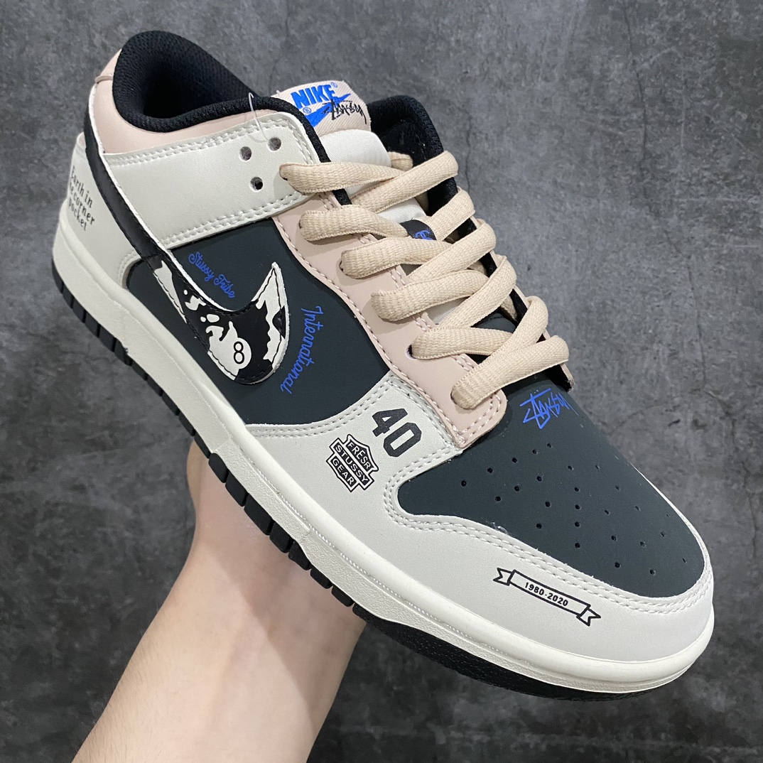 [Customized version] Stussy x Nk SB Dunk Low Stussy joint low-top casual sneakers ST6636-001