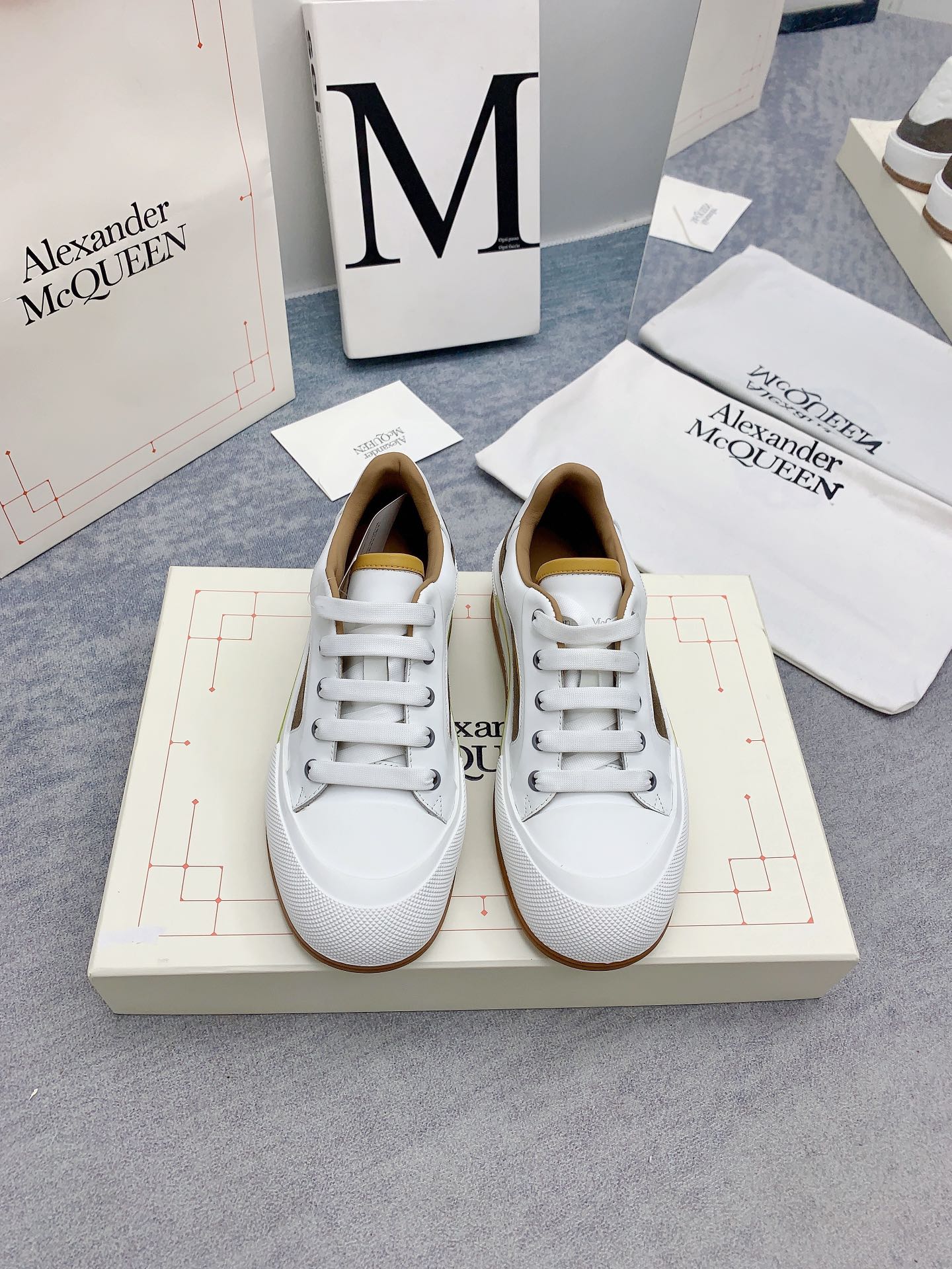 P280🌈 (versión superior) ¡Zapatos de pareja Mc Queen McQueen! El último modelo de pasarela en T de la Semana…