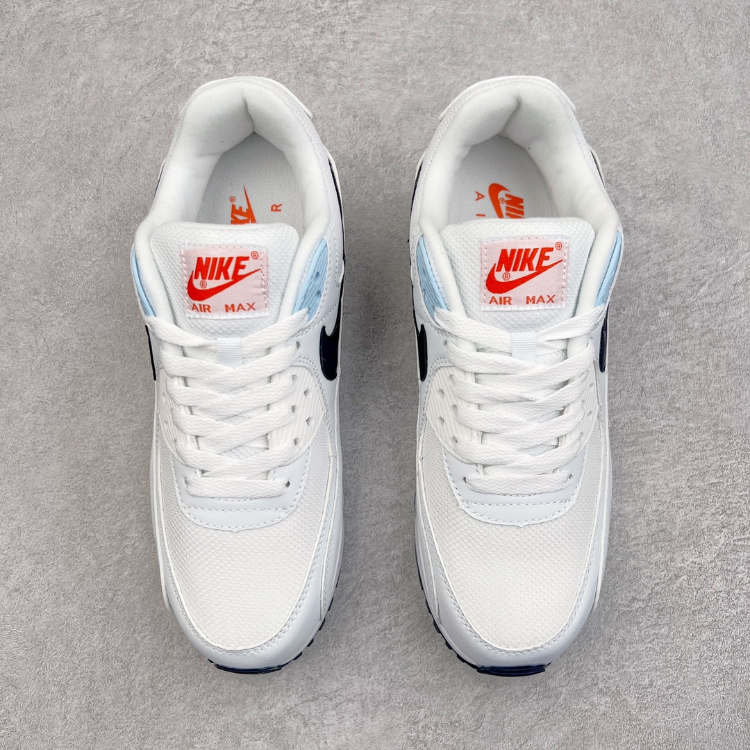 图片[2]-＃MX版 NK Air MAX 90 气垫复古减震跑步鞋 DM2820-100 经典重温 独家陆续补货 外单专供大厂出品 品质稳定 一百余色 终端操作 Air Max 90于1990年推出 来自Air Max系列 在Air Max 1的基础上改进而得 增加了气垫面积 外型上也更为流线 最特別的就是加入了菱纹塑胶嵌板 为Air Max 90增添了许多潮流气息 皮革鞋面 造就出色耐穿性和支撑力 Max Air缓震配置搭配泡棉中底 令Air Max 90轻盈而舒适 华夫格橡胶外底 铸就Air Max 90非凡的抓地力 而Air Max 90不仅是一双跑鞋 它成功跨越了时间的演进 成为了球鞋文化与潮流圈中最熟为人知的鞋款之一 尺码：36 36.5 37.5 38 38.5 39 40 40.5 41 42 42.5 43 44 44.5 45-选品中心
