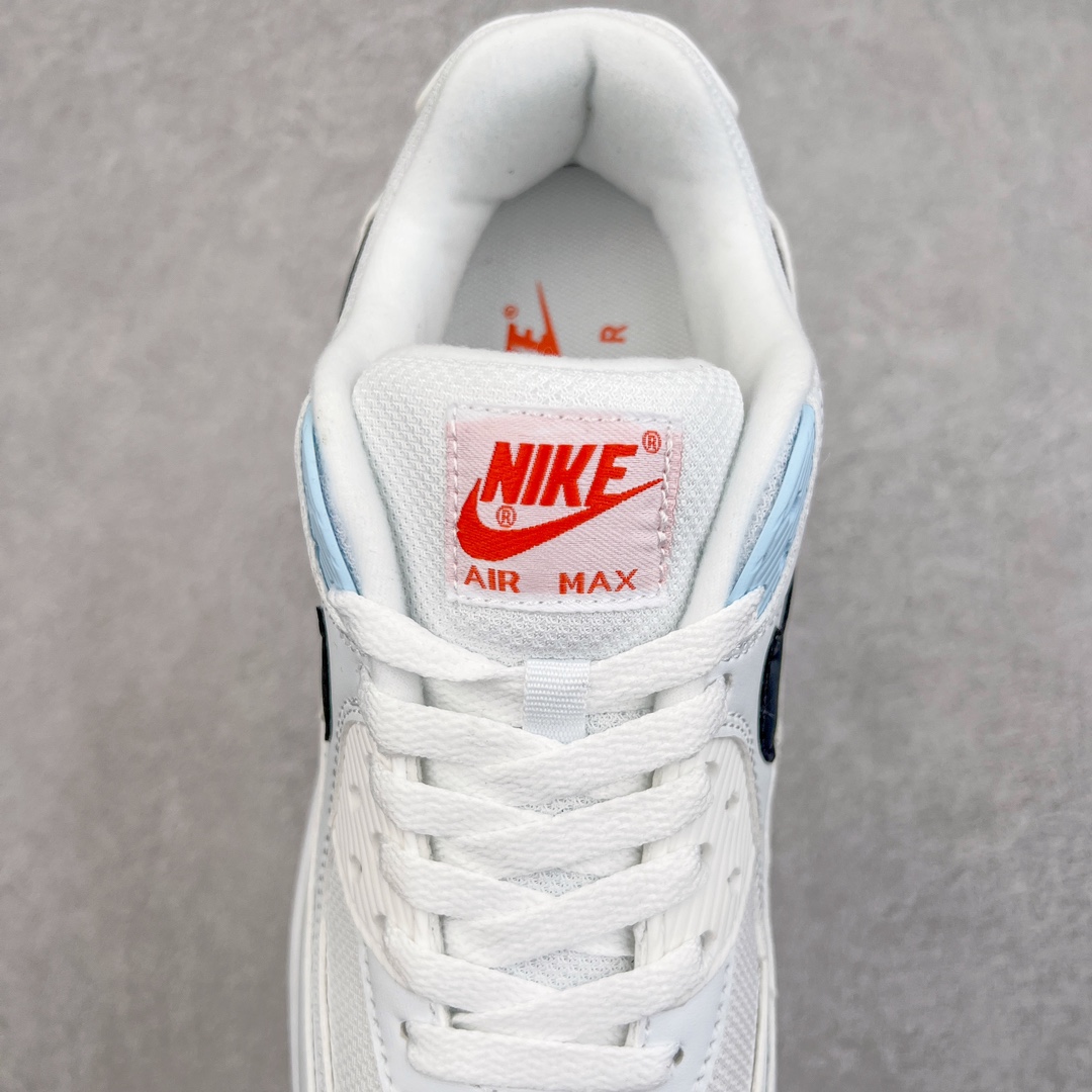 图片[5]-＃MX版 NK Air MAX 90 气垫复古减震跑步鞋 DM2820-100 经典重温 独家陆续补货 外单专供大厂出品 品质稳定 一百余色 终端操作 Air Max 90于1990年推出 来自Air Max系列 在Air Max 1的基础上改进而得 增加了气垫面积 外型上也更为流线 最特別的就是加入了菱纹塑胶嵌板 为Air Max 90增添了许多潮流气息 皮革鞋面 造就出色耐穿性和支撑力 Max Air缓震配置搭配泡棉中底 令Air Max 90轻盈而舒适 华夫格橡胶外底 铸就Air Max 90非凡的抓地力 而Air Max 90不仅是一双跑鞋 它成功跨越了时间的演进 成为了球鞋文化与潮流圈中最熟为人知的鞋款之一 尺码：36 36.5 37.5 38 38.5 39 40 40.5 41 42 42.5 43 44 44.5 45-选品中心