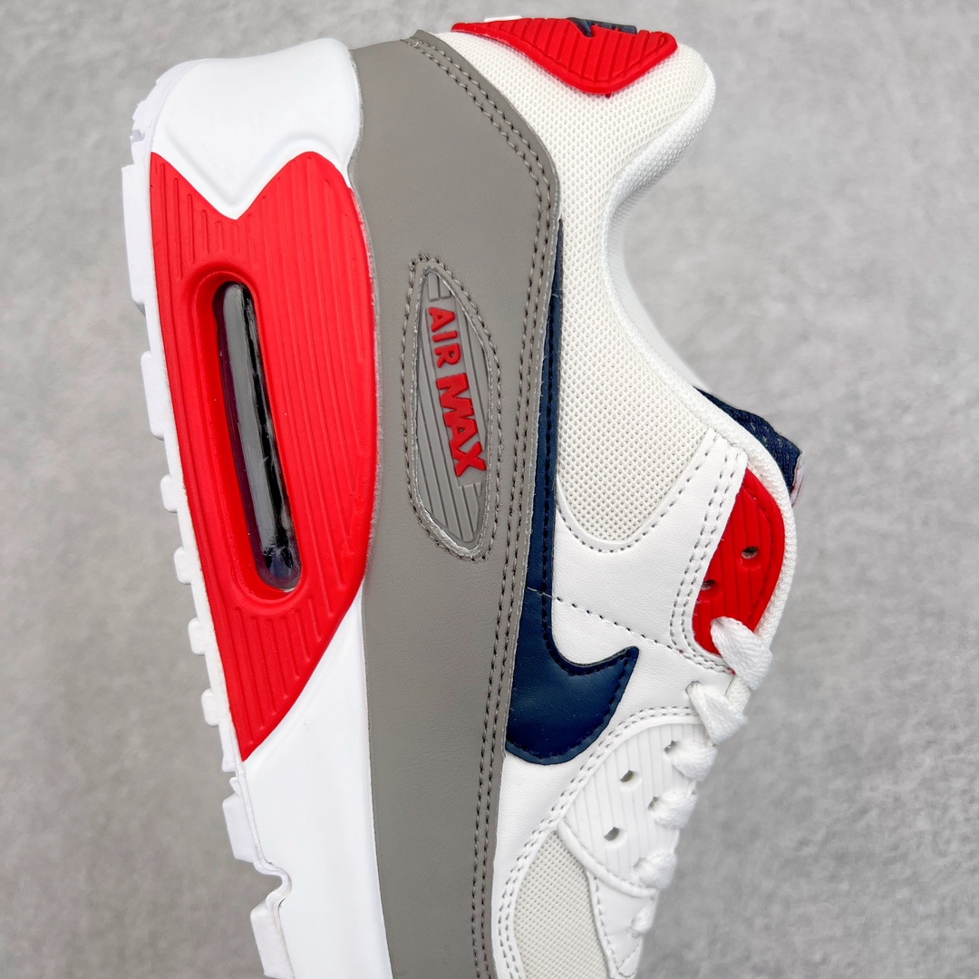 图片[6]-＃MX版 NK Air MAX 90 气垫复古减震跑步鞋 DB0625-101 经典重温 独家陆续补货 外单专供大厂出品 品质稳定 一百余色 终端操作 Air Max 90于1990年推出 来自Air Max系列 在Air Max 1的基础上改进而得 增加了气垫面积 外型上也更为流线 最特別的就是加入了菱纹塑胶嵌板 为Air Max 90增添了许多潮流气息 皮革鞋面 造就出色耐穿性和支撑力 Max Air缓震配置搭配泡棉中底 令Air Max 90轻盈而舒适 华夫格橡胶外底 铸就Air Max 90非凡的抓地力 而Air Max 90不仅是一双跑鞋 它成功跨越了时间的演进 成为了球鞋文化与潮流圈中最熟为人知的鞋款之一 尺码：36 36.5 37.5 38 38.5 39 40 40.5 41 42 42.5 43 44 44.5 45-选品中心