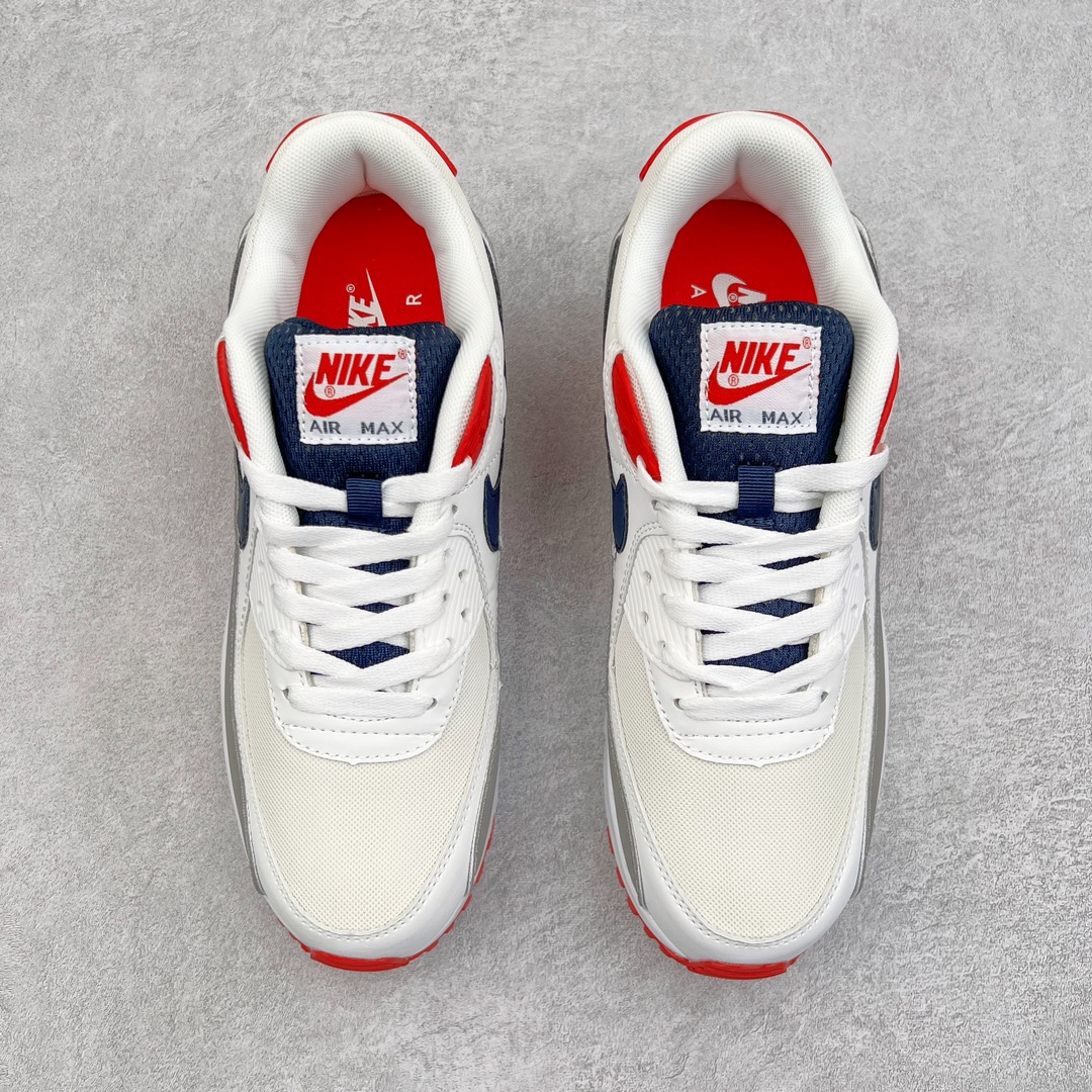 图片[2]-＃MX版 NK Air MAX 90 气垫复古减震跑步鞋 DB0625-101 经典重温 独家陆续补货 外单专供大厂出品 品质稳定 一百余色 终端操作 Air Max 90于1990年推出 来自Air Max系列 在Air Max 1的基础上改进而得 增加了气垫面积 外型上也更为流线 最特別的就是加入了菱纹塑胶嵌板 为Air Max 90增添了许多潮流气息 皮革鞋面 造就出色耐穿性和支撑力 Max Air缓震配置搭配泡棉中底 令Air Max 90轻盈而舒适 华夫格橡胶外底 铸就Air Max 90非凡的抓地力 而Air Max 90不仅是一双跑鞋 它成功跨越了时间的演进 成为了球鞋文化与潮流圈中最熟为人知的鞋款之一 尺码：36 36.5 37.5 38 38.5 39 40 40.5 41 42 42.5 43 44 44.5 45-选品中心