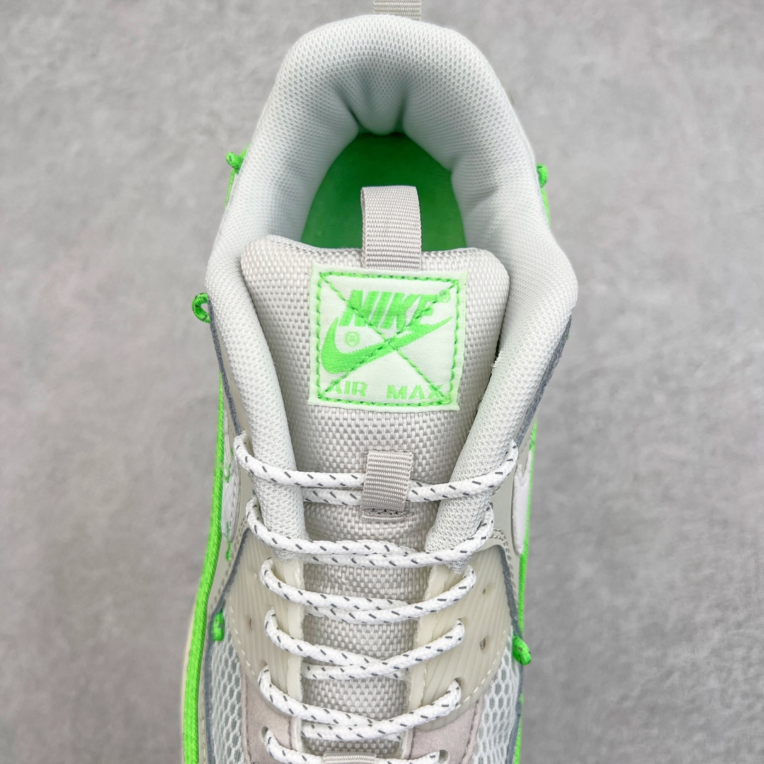 图片[5]-＃MX版 NK Air MAX 90 气垫复古减震跑步鞋 CZ9078-010 经典重温 独家陆续补货 外单专供大厂出品 品质稳定 一百余色 终端操作 Air Max 90于1990年推出 来自Air Max系列 在Air Max 1的基础上改进而得 增加了气垫面积 外型上也更为流线 最特別的就是加入了菱纹塑胶嵌板 为Air Max 90增添了许多潮流气息 皮革鞋面 造就出色耐穿性和支撑力 Max Air缓震配置搭配泡棉中底 令Air Max 90轻盈而舒适 华夫格橡胶外底 铸就Air Max 90非凡的抓地力 而Air Max 90不仅是一双跑鞋 它成功跨越了时间的演进 成为了球鞋文化与潮流圈中最熟为人知的鞋款之一 尺码：36 36.5 37.5 38 38.5 39 40 40.5 41 42 42.5 43 44 44.5 45-选品中心