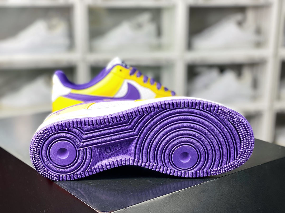 180  Air Force 1'07 Low"Kobe Bryant Edition"空军一号经典低帮百搭休闲运动板鞋“皮革湖人黄紫”FZ1151-100