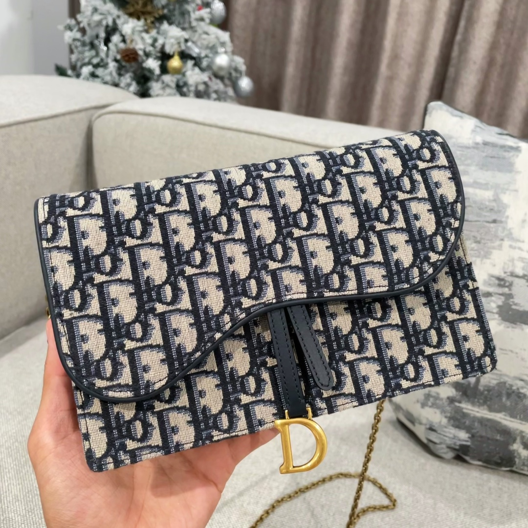 디올 Saddle 22cm 골드 오블리크 새들백 레플리카