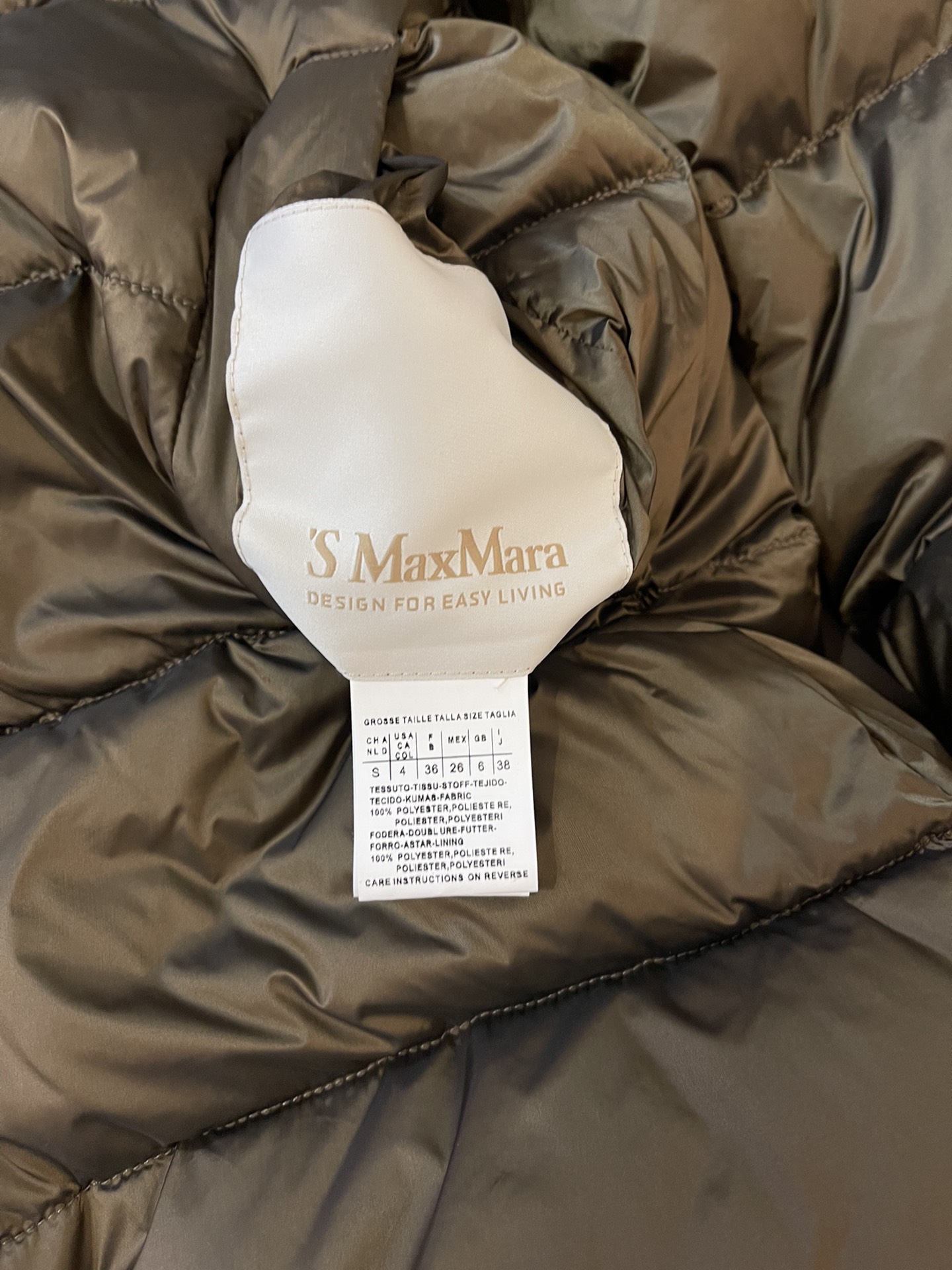 9233#新款羽绒服⚠️💕max mara 经典再现 90% 白鹅绒 超轻羽绒服 短款 咖色 SMLXL