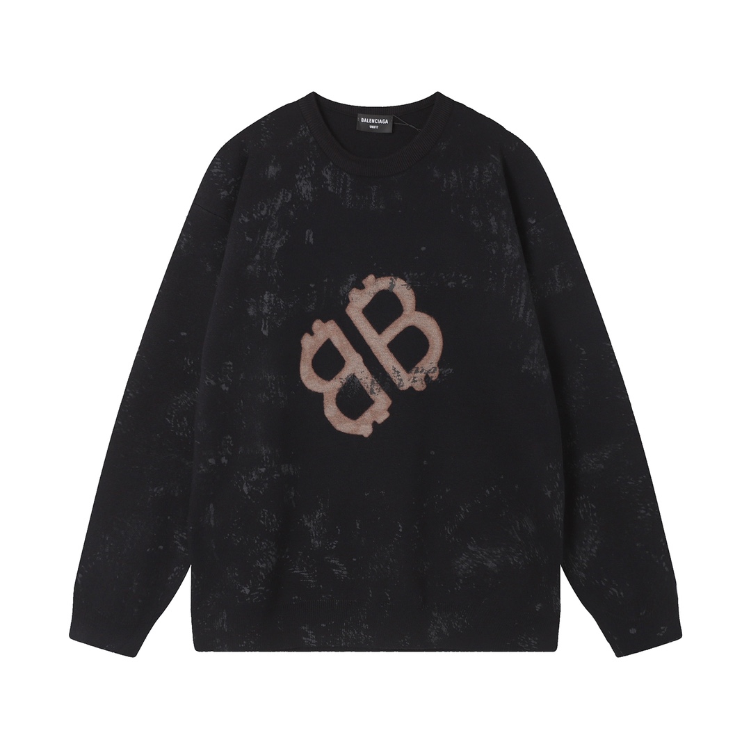 Brand Designer Replica
 Balenciaga Clothing Sweatshirts Black Unisex Cotton Mercerized Fashion