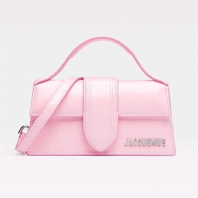 Buy Best High-Quality
 Jacquemus Handbags Crossbody & Shoulder Bags Pink Silver Patent Leather Fall/Winter Collection C168868