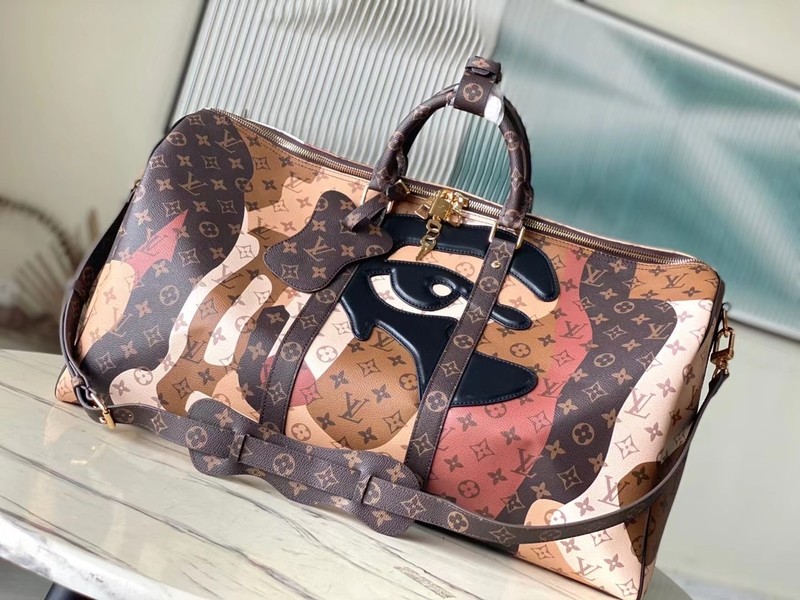 Top Designer replica Louis Vuitton LV Keepall Travel Bags Best Quality Replica Canvas M46677