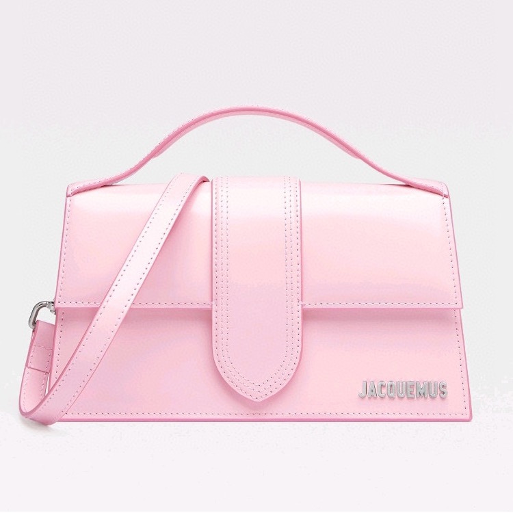 Jacquemus Handbags Crossbody & Shoulder Bags Exclusive Cheap
 Pink Silver Patent Leather Fall/Winter Collection C168868