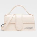 Jacquemus Handbags Crossbody & Shoulder Bags Apricot Color Silver Patent Leather Fall/Winter Collection C168868