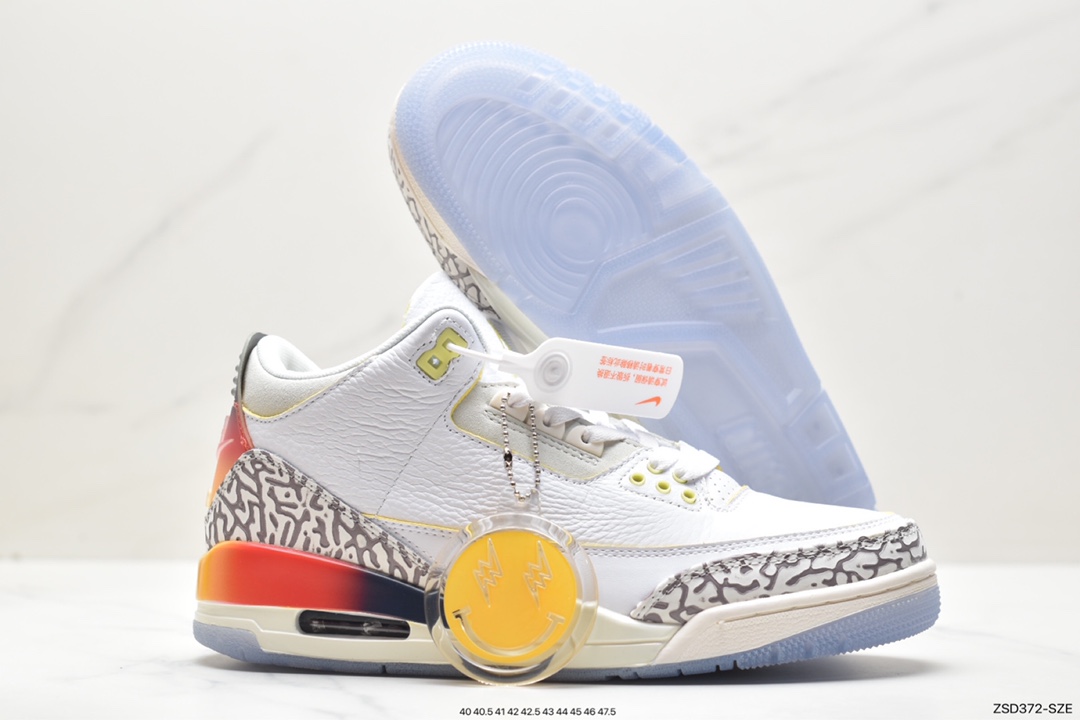 Air Jordan 3 Retro ”Hide and Sneak” White, Gray and Brown FN0344-901