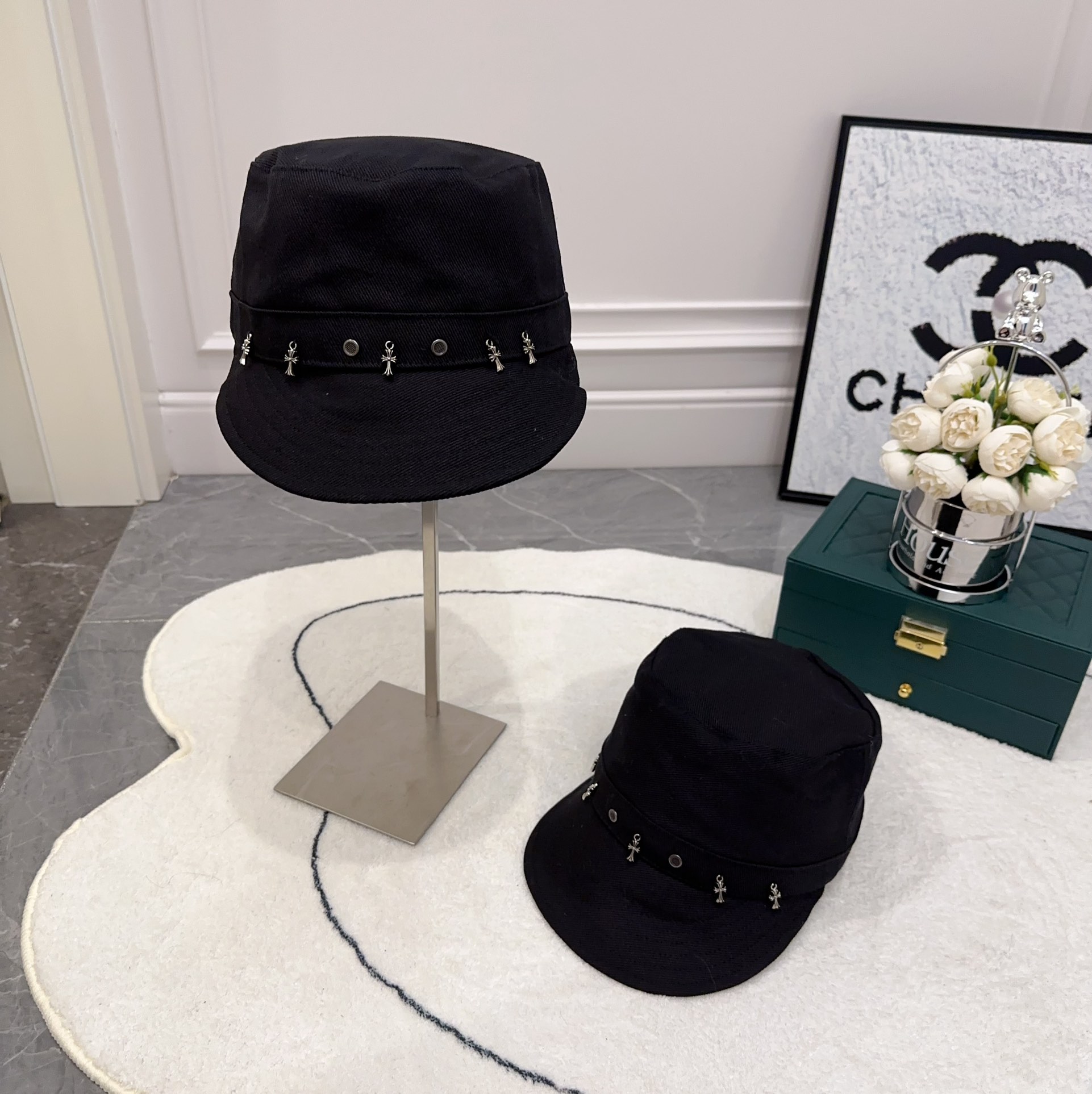 [Chrome Hearts Hats]Croxin New Military Cap Knight Hat Pure cotton twill knigh
