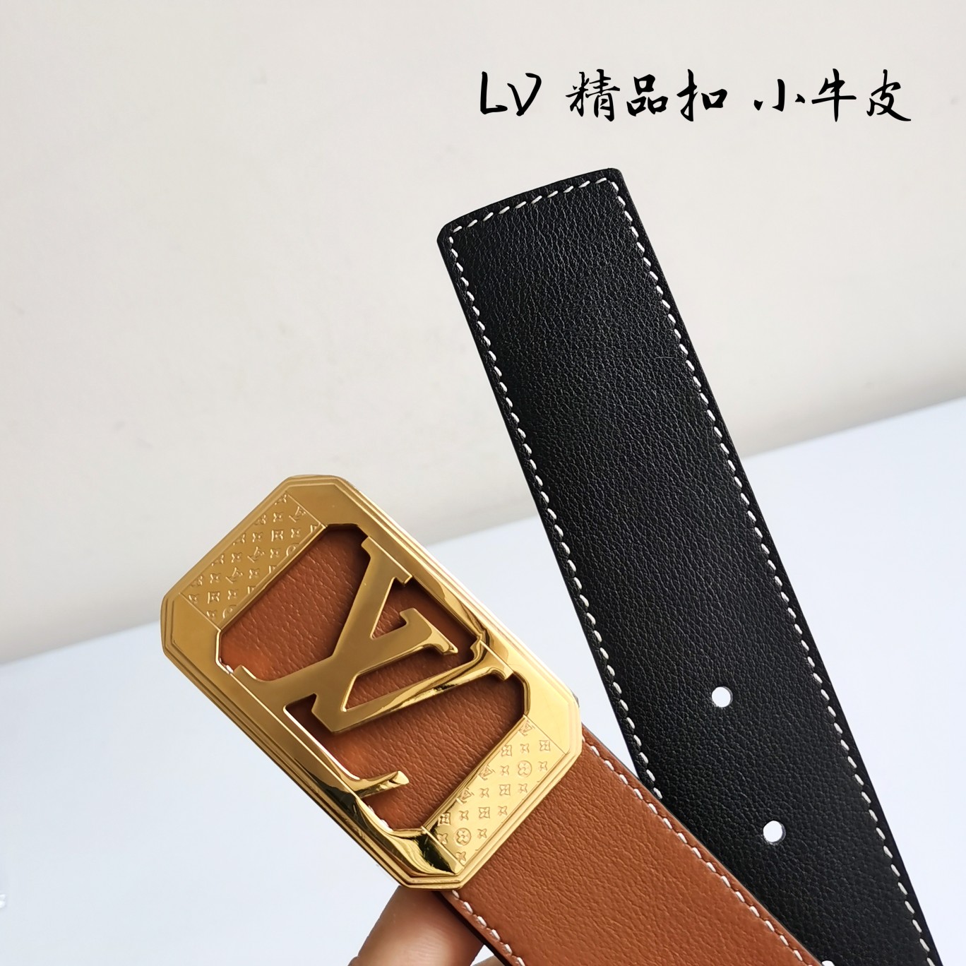 Lv路易威登宽度4.0CM精品扣搭配设计用了精品电镀五金工艺精湛进口小牛皮