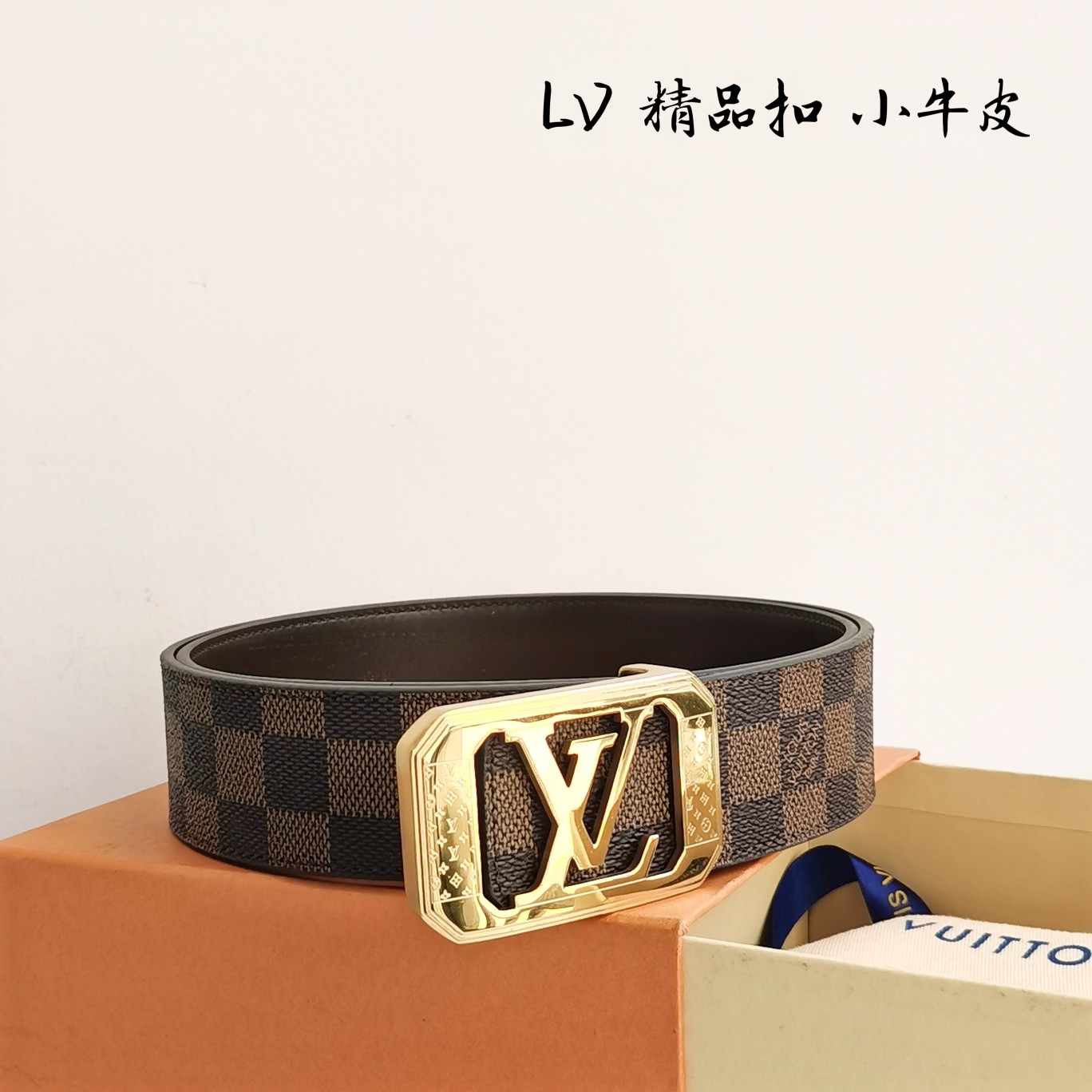 Lv路易威登宽度4.0CM精品扣搭配设计用了精品电镀五金工艺精湛进口小牛皮