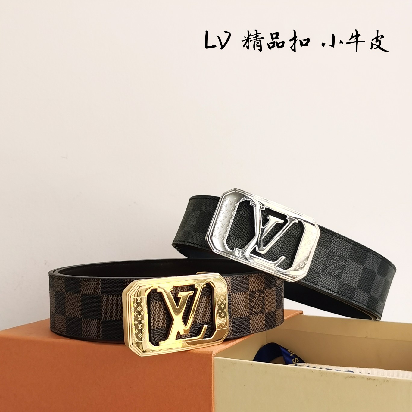 Lv路易威登宽度4.0CM精品扣搭配设计用了精品电镀五金工艺精湛进口小牛皮