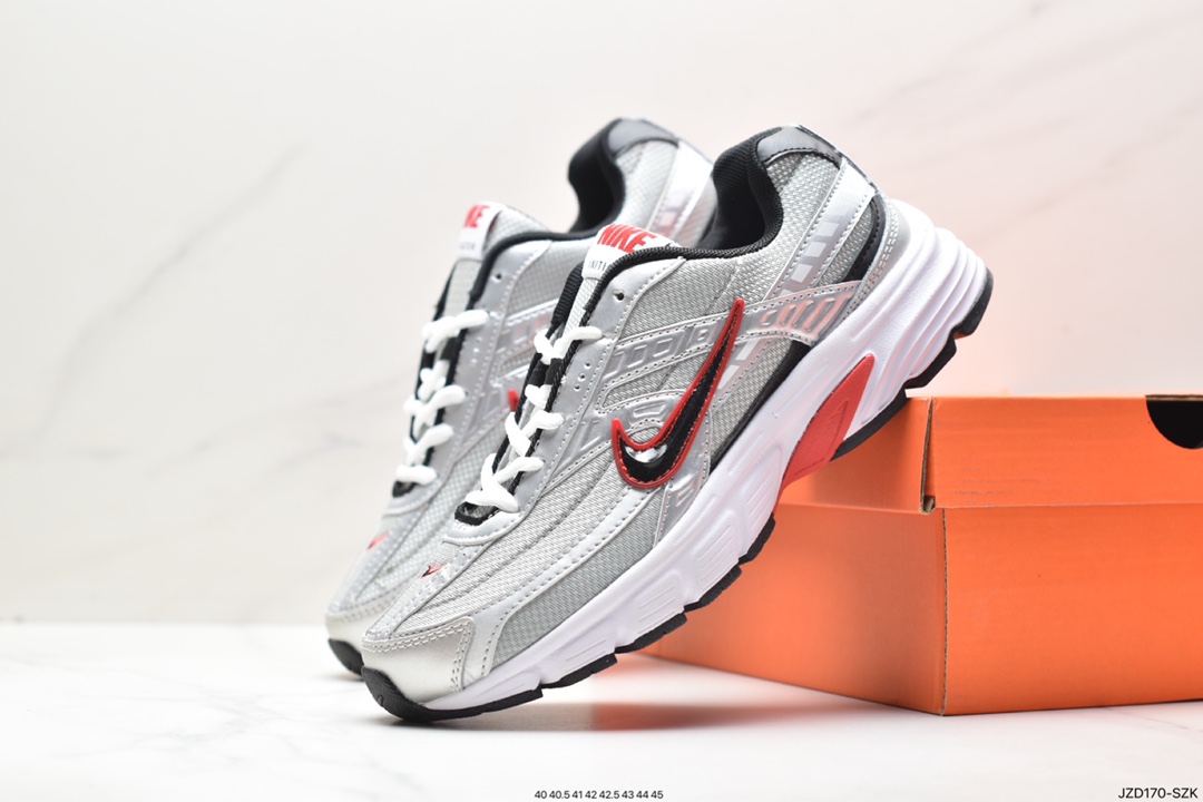 Nike Initiator 2020 Retro Daddy Shoes Breathable Mesh Shiny Silver Wear-resistant Non-slip Outsole 394055-101