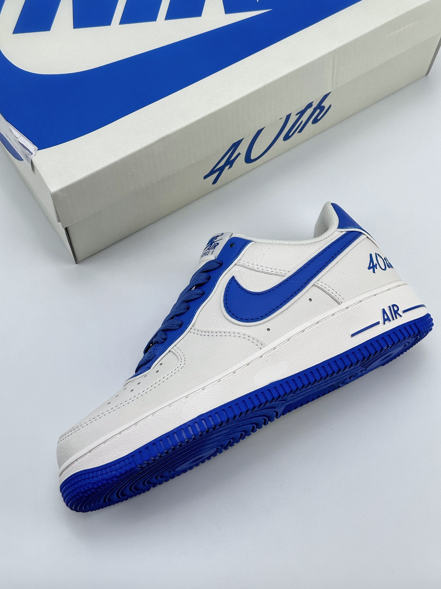 Nike Air Force 1 Low 07 40th White Royal Blue JF1983-555