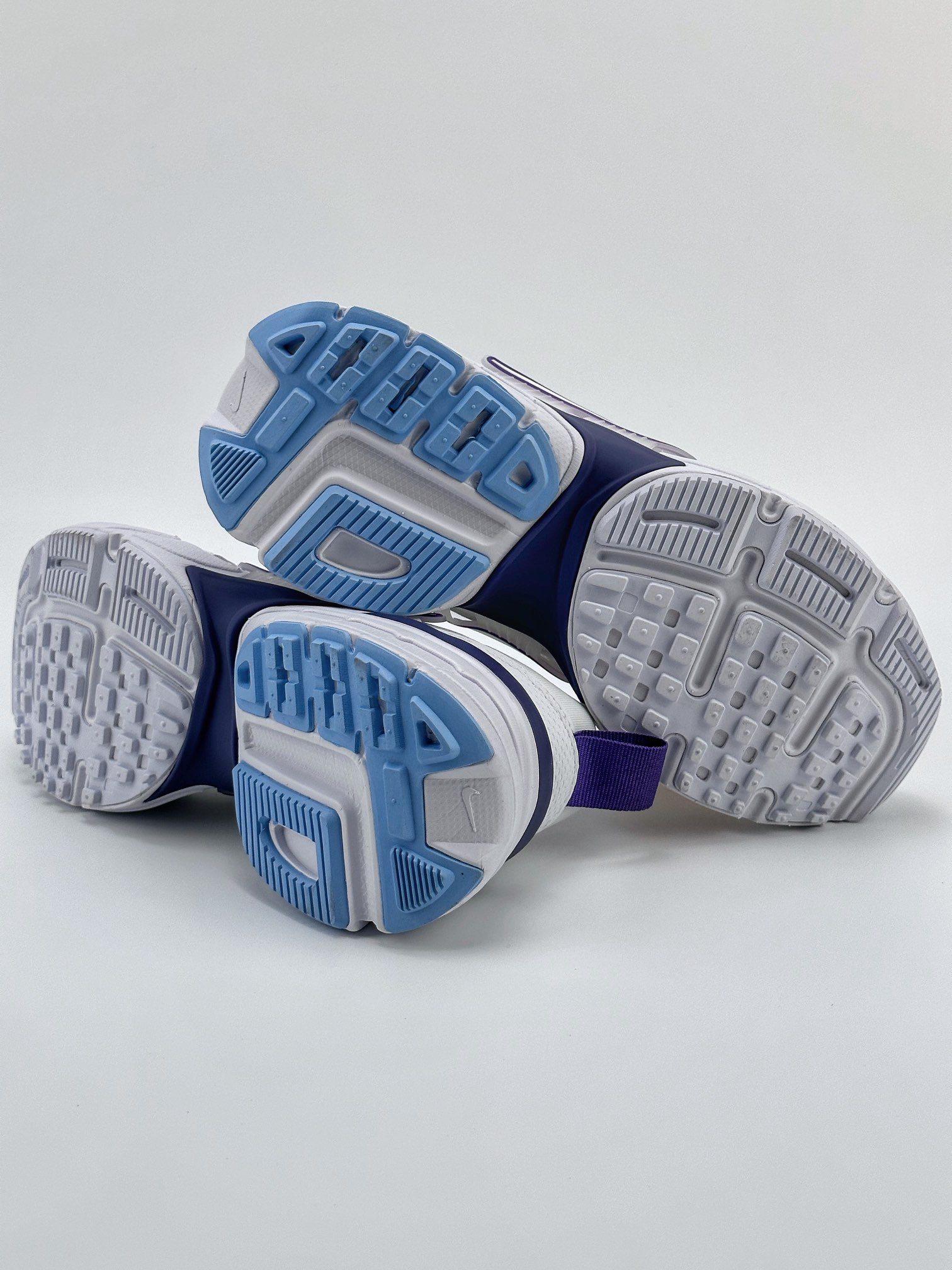 NIKE V2K Runtekk white blue and purple shock absorption non-slip retro low-top running shoes FD0736-109