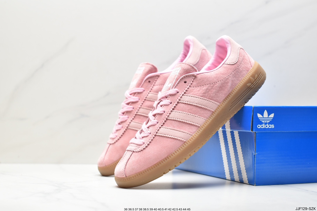 135 Adidas Originals Bermuda 绒面麂皮防滑耐磨轻便低帮板鞋CQ2782