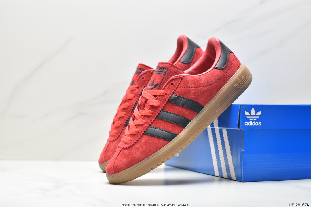 135 Adidas Originals Bermuda 绒面麂皮防滑耐磨轻便低帮板鞋CQ2782