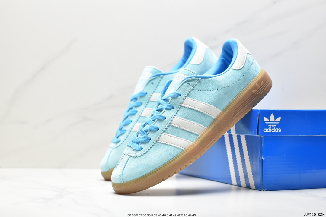 135 Adidas Originals Bermuda 绒面麂皮防滑耐磨轻便低帮板鞋CQ2782