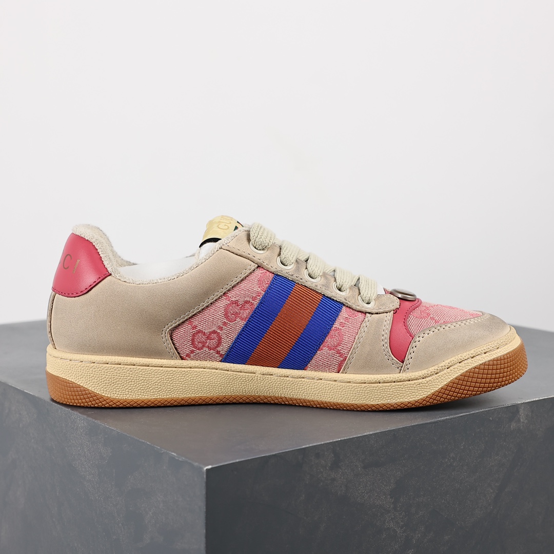 Original quality Gucci Screener dirty shoes series