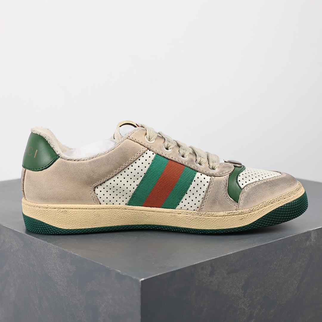 Original quality Gucci Screener dirty shoes series