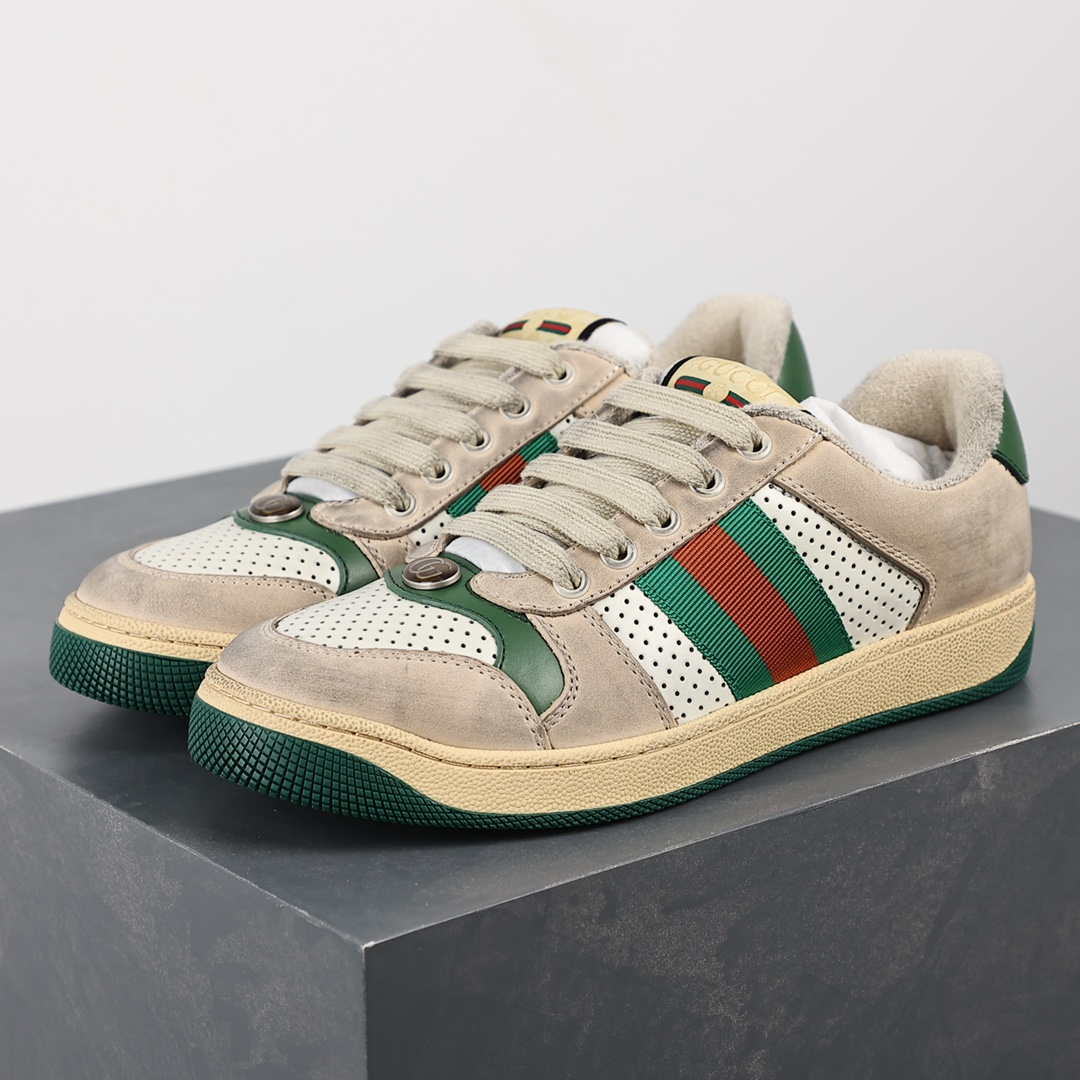 Original quality Gucci Screener dirty shoes series