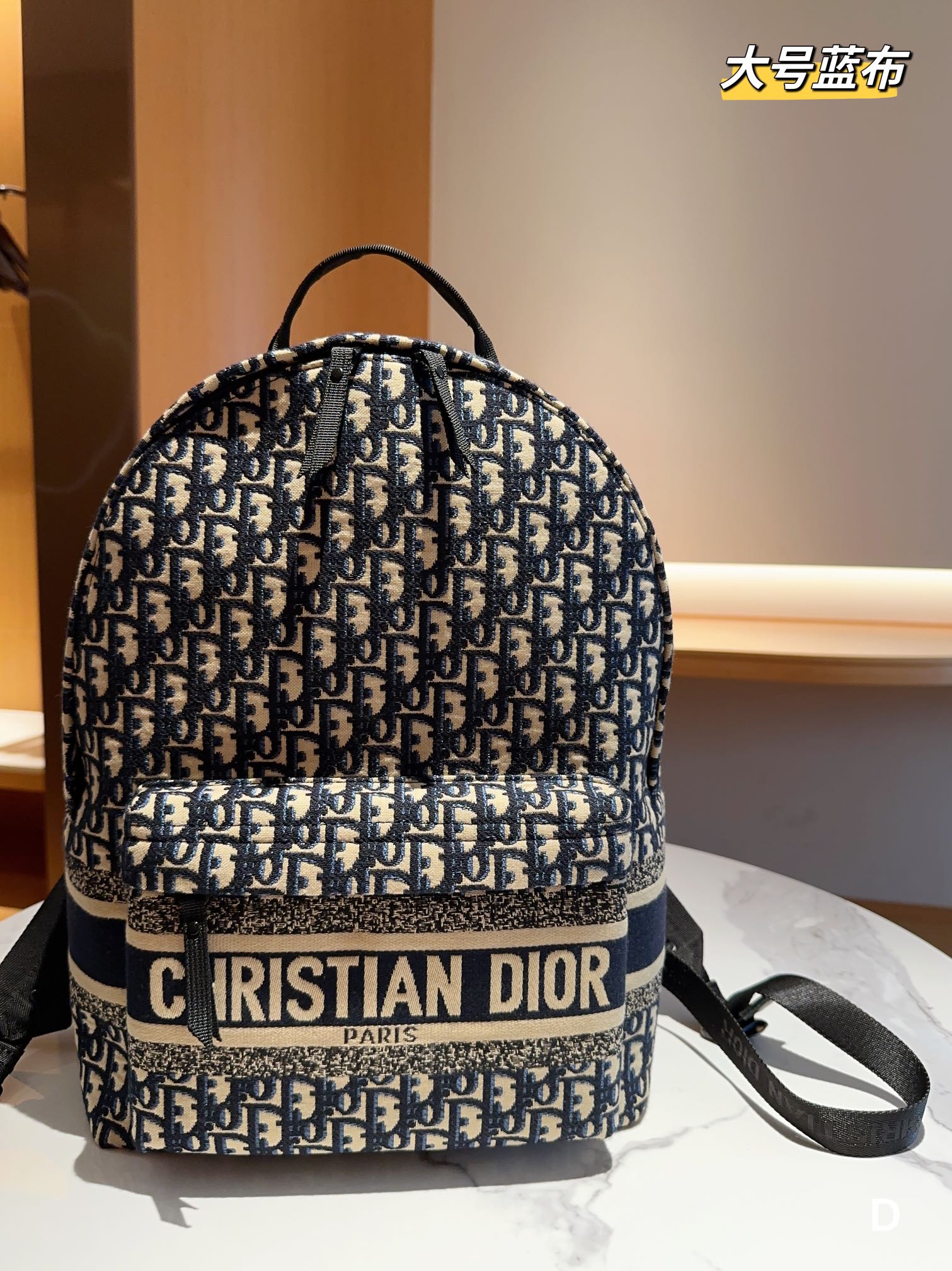 Dior sacs Sac À Dos Broderie de fleurs