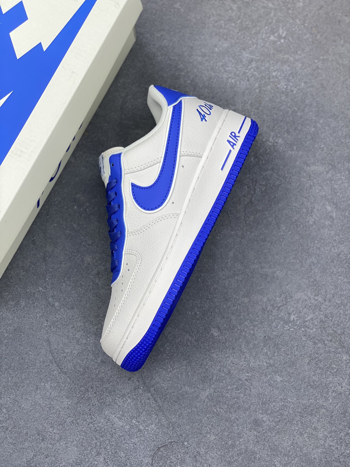 Nike Air Force 1 Low 40TH White/Blue Casual Sneakers 8 i1692837638 8559 6