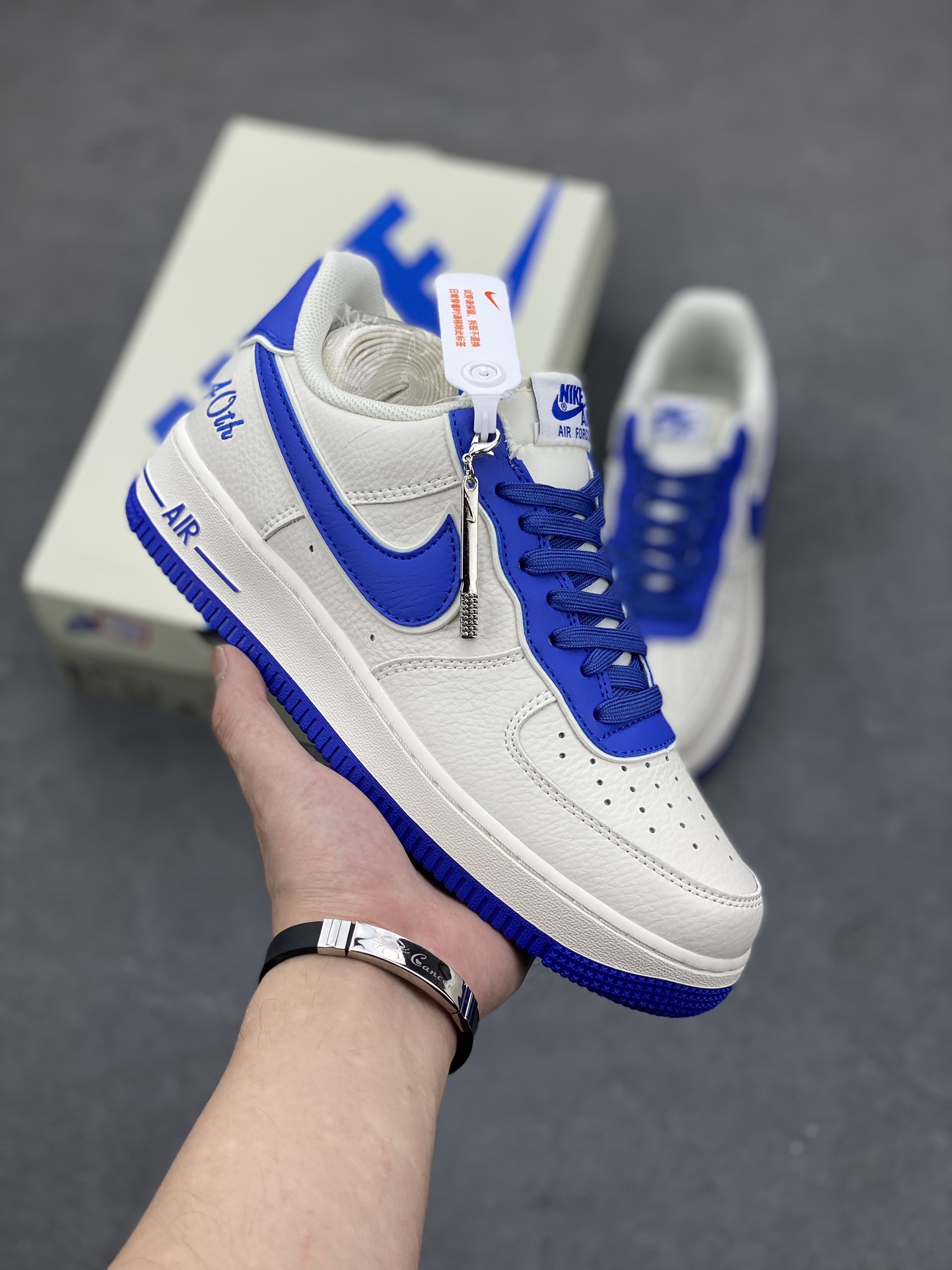 Nike Air Force 1 Low 40TH White/Blue Casual Sneakers 2 i1692837638 9735 0