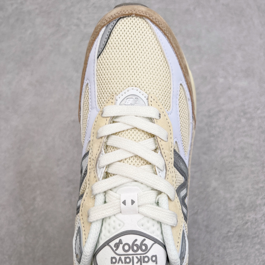 图片[4]-＃K版纯原 New Balance M990SS6 新百伦NB990V6 白棕 第六代总统复古慢跑鞋 这是一双极具现代感设计的复古跑鞋 990v6 鞋面大部分面积依旧采用麂皮和织物材质覆盖 从各种细节上看也还是有点 990v5 的影子 但相比 990v5 990v6 鞋面各种材质的拼接会更加复杂 这次 990v6 最大的改变相信大家应该也发现了 就是看上去貌似比 990v4 和 990v5 两代鞋款加起来还要厚的鞋底 其实这是 New Balance 首次采用的三重缓震组合鞋底 除了之前就有的 ABZORB 缓震科技和 ENCAP 中底 这次新加入了 FuelCell 缓震科技 看来舒适度和增高度 都要更上一层楼呀 990v6 的侧标 Logo 设计少见地没有印在绒面皮革上 而是置于网眼面料以及横跨鞋身的皮革织带之上 同时鞋舌上的标签设计并没有延用此前 990v4 和 990v5 采用的样式设计 而是采用了一种新的类似于三角徽章的设计 所以对于鞋款上的更新变化 既有延续经典的设计 也有创新性的改变 尺码：36 37 37.5 38 38.5 39 40 40.5 41.5 42 42.5 43 44 44.5 45-选品中心