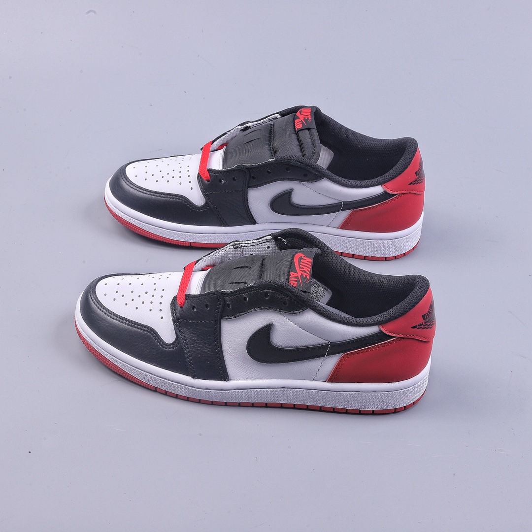 OG版 Air Jordan 1 Low ”Black Toe” AJ1 乔1全新黑脚趾 文化休闲运动板鞋 CZ0790-106