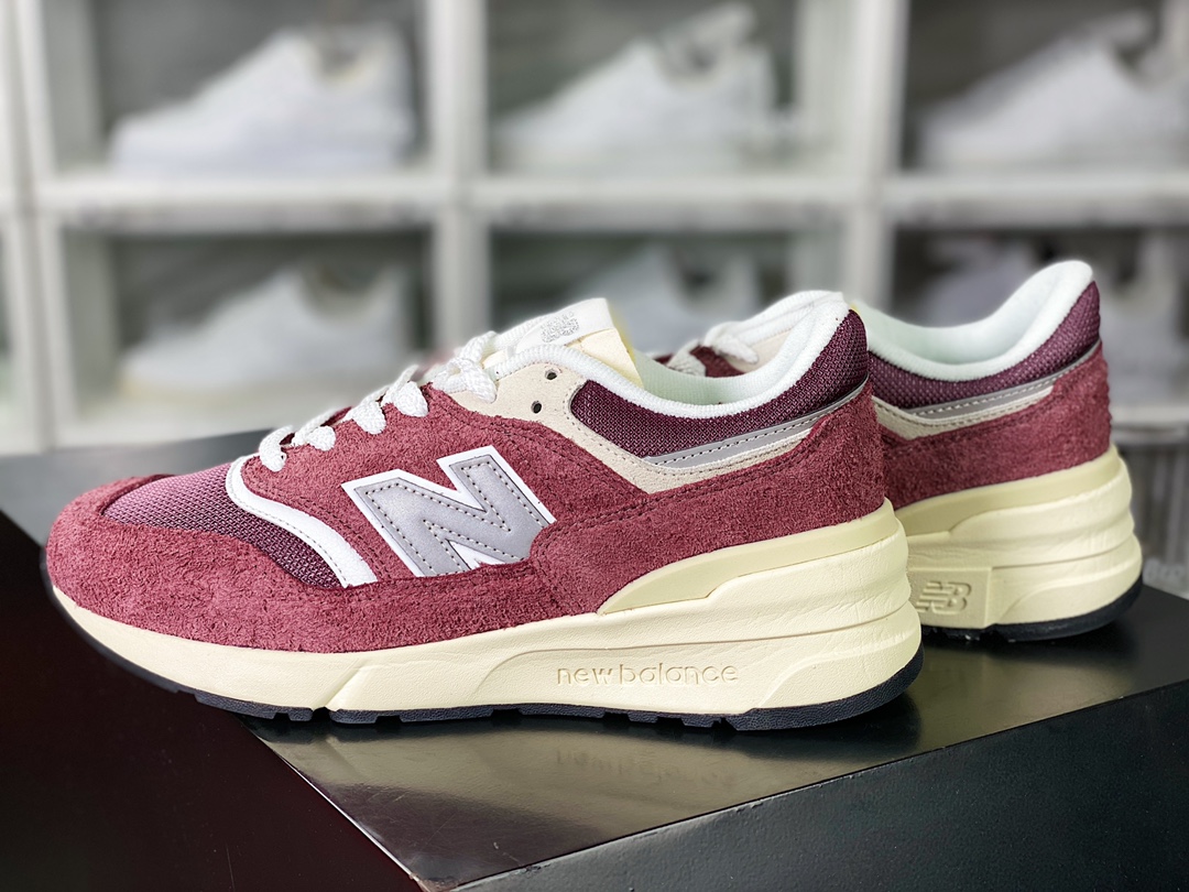 New Balance 997R ”Wine Red” improved series low-top classic retro thick-soled casual sports jogging shoes ”Wine Red Beige” U997RCC