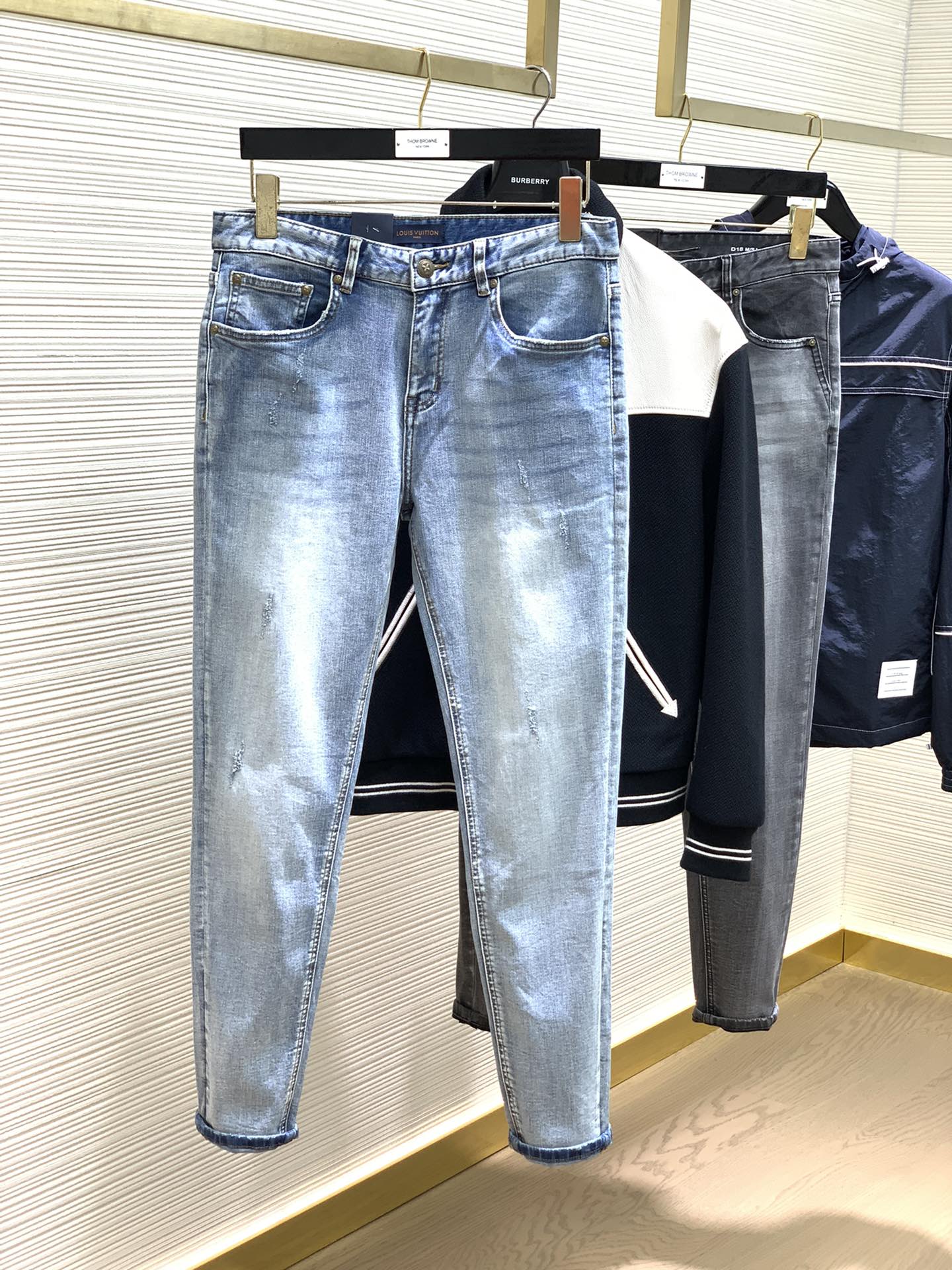 Louis Vuitton Clothing Jeans Embroidery Fall Collection Casual