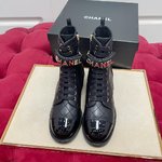 Chanel Martin Boots Cowhide Genuine Leather TPU Fall/Winter Collection Fashion Chains
