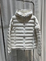 Moncler Clothing Down Jacket Black White Fall Collection
