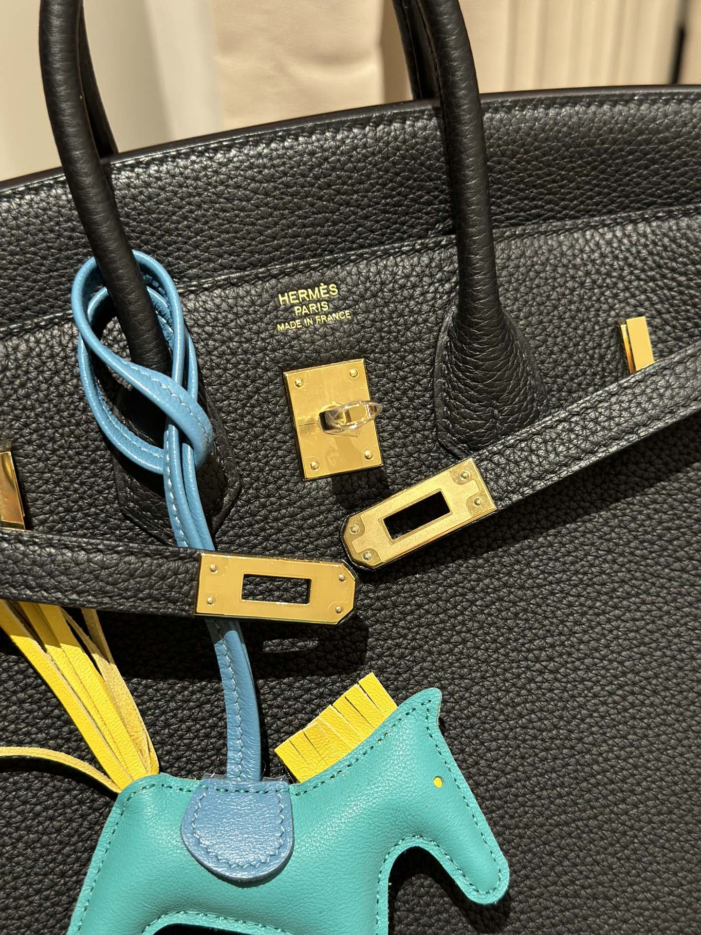 Hermès Birkin25cm, ck89/Noir, togo, gold, all handmade!!