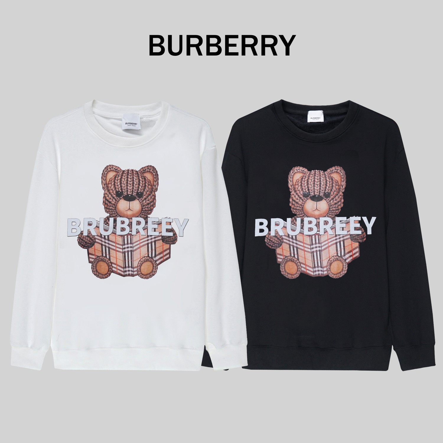 C543# BURBERRY* sudadera de cuello redondo de nueva temporada otoño/invierno, tela de sudadera de algodón de 320 gramos…