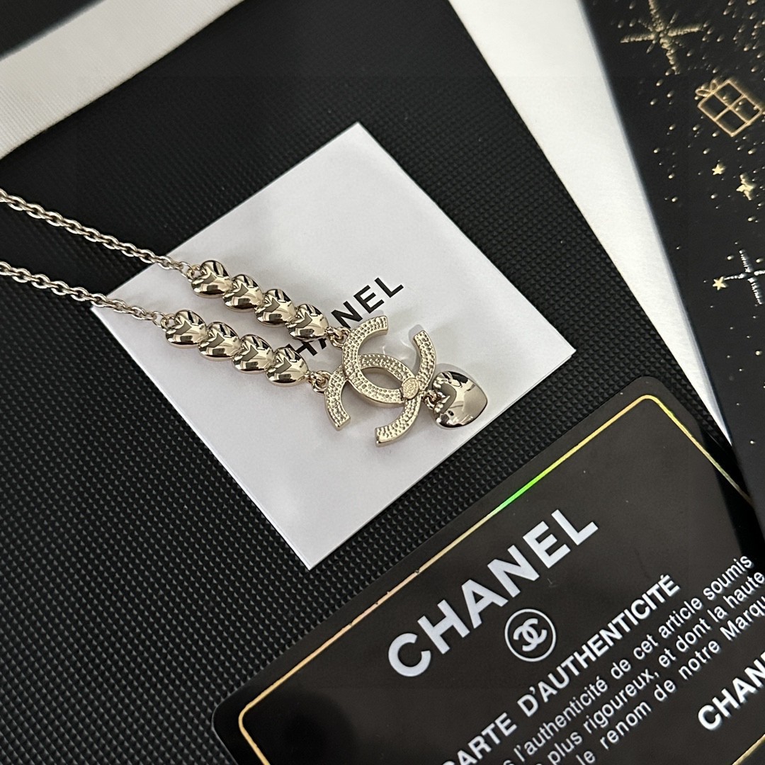 Chanel香奈儿中古字母项链小香家